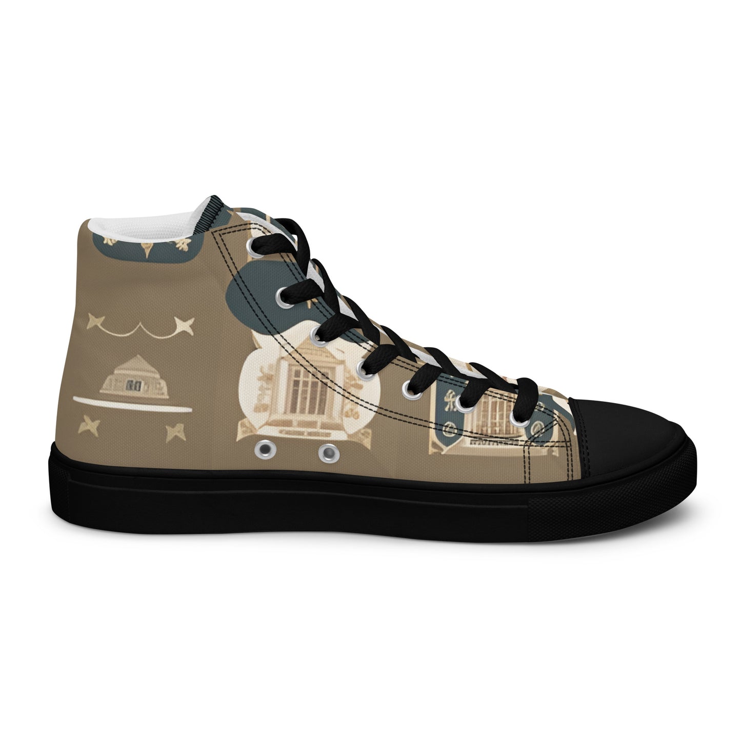 Men’s high top canvas shoes