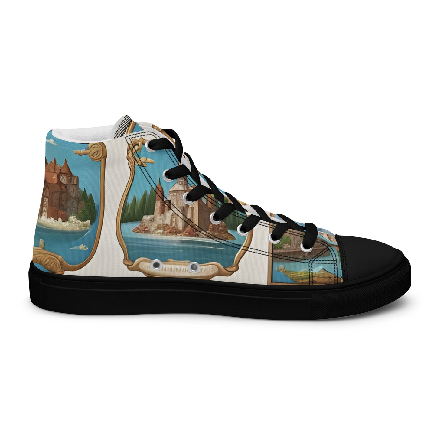 Men’s high top canvas shoes