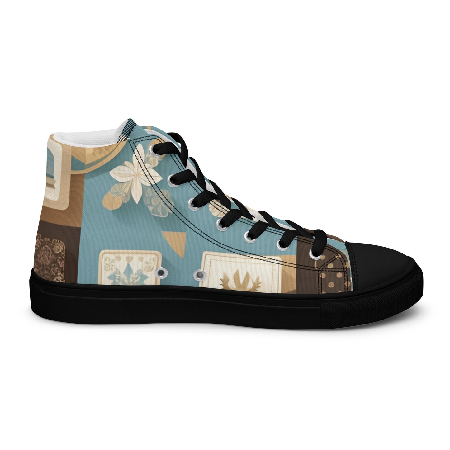 Men’s high top canvas shoes