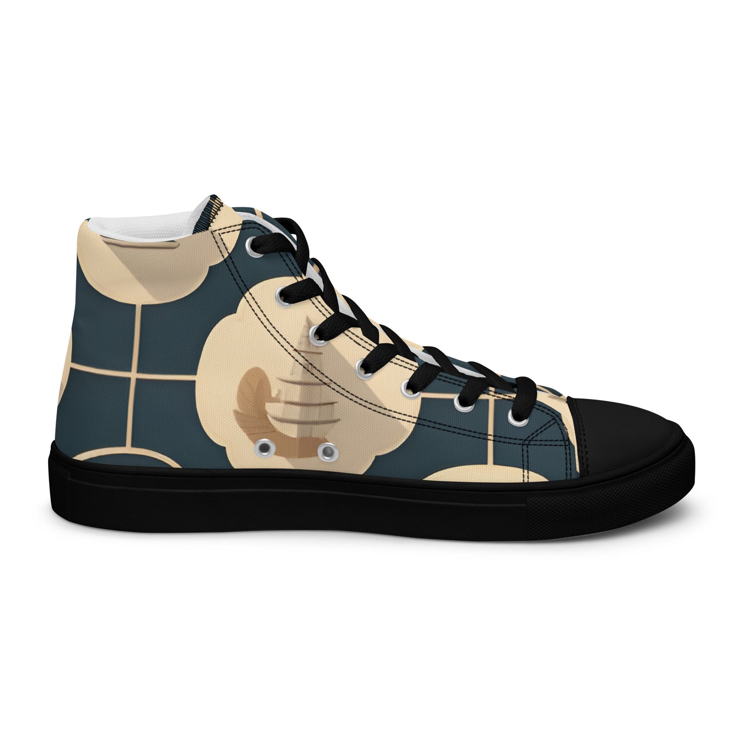 Men’s high top canvas shoes