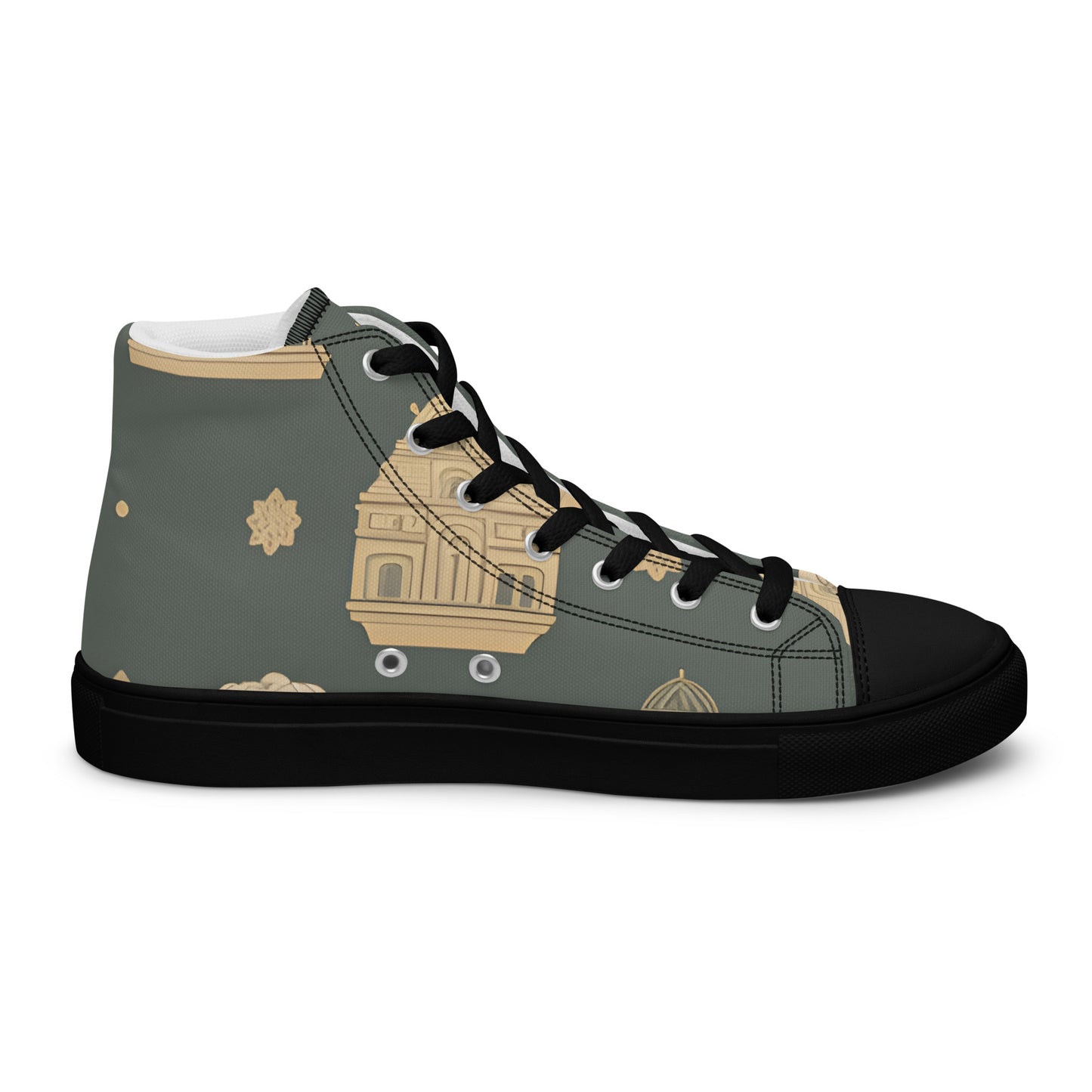 Men’s high top canvas shoes