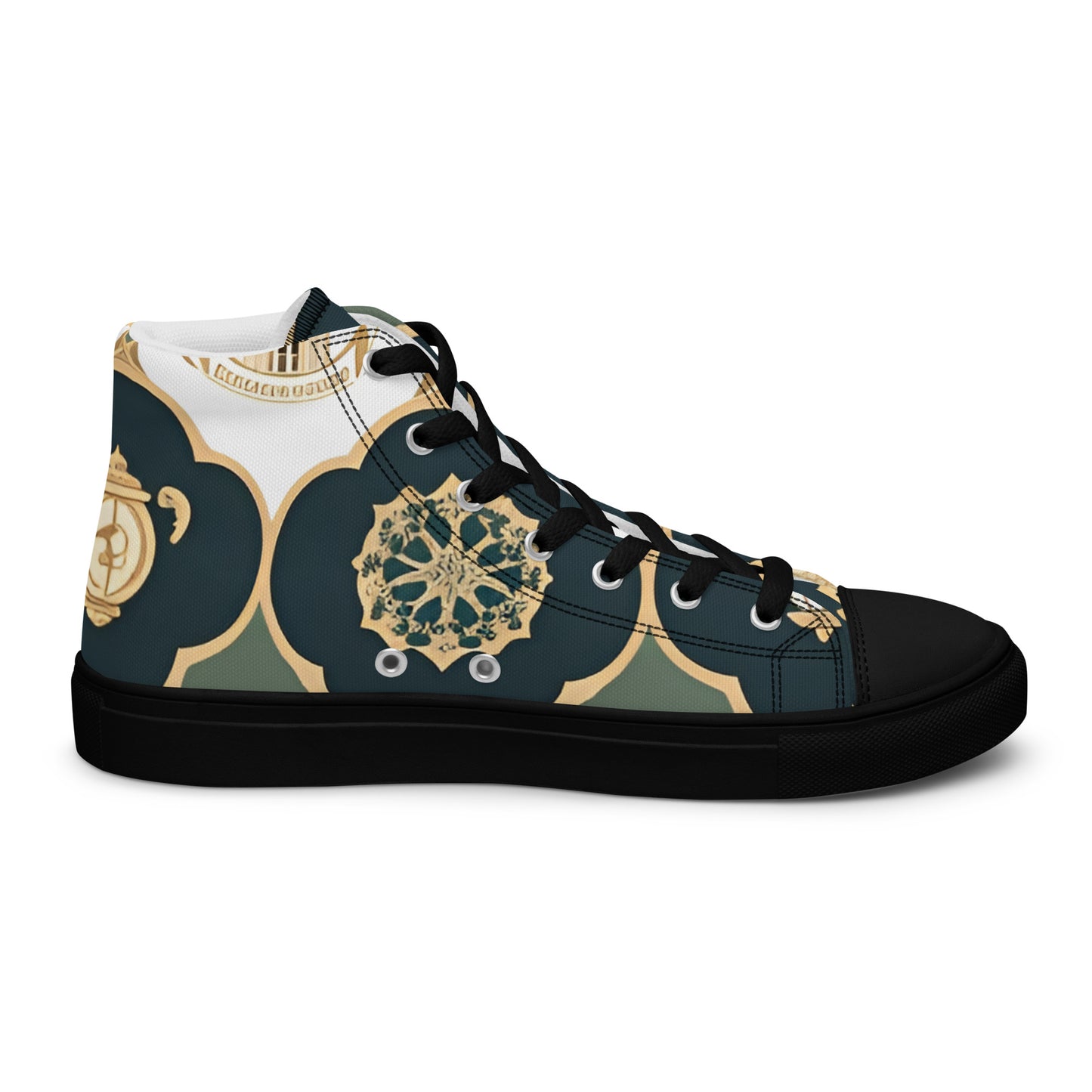 Men’s high top canvas shoes