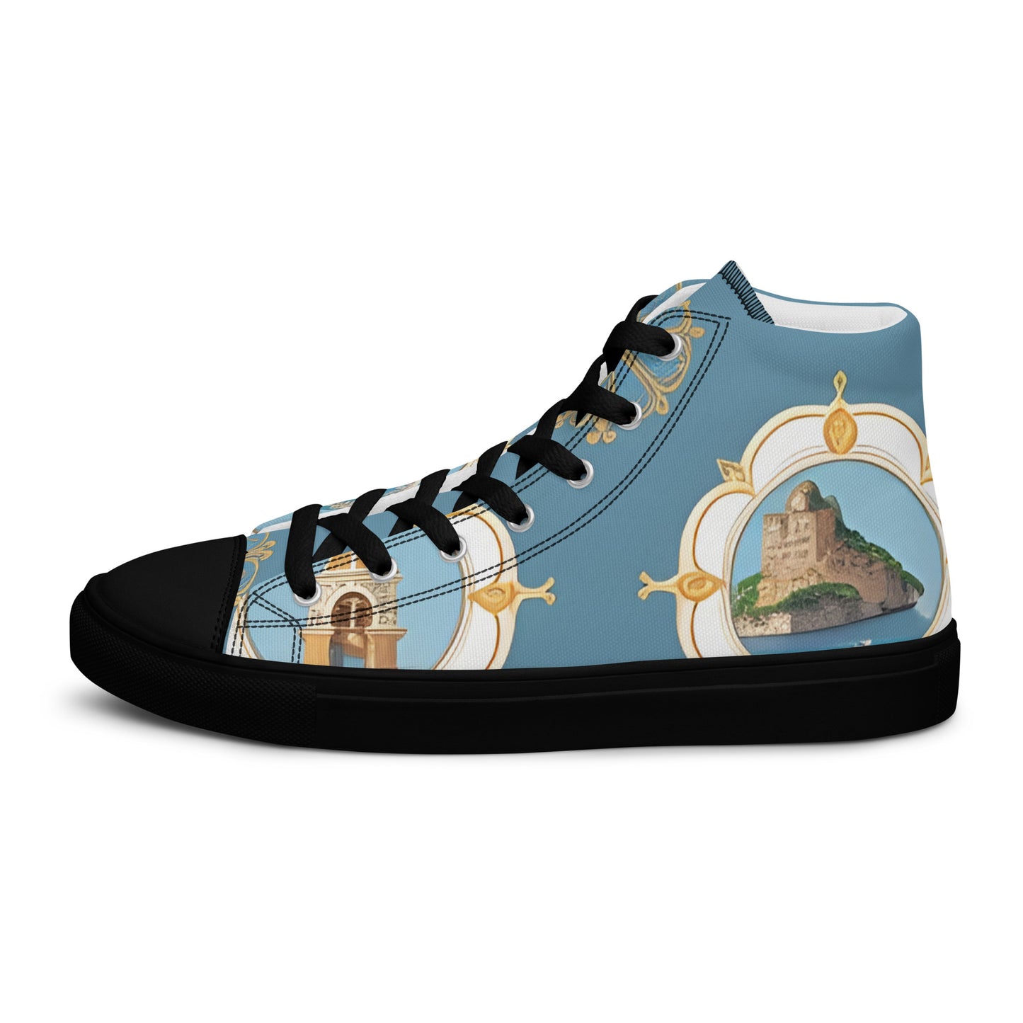 Men’s high top canvas shoes