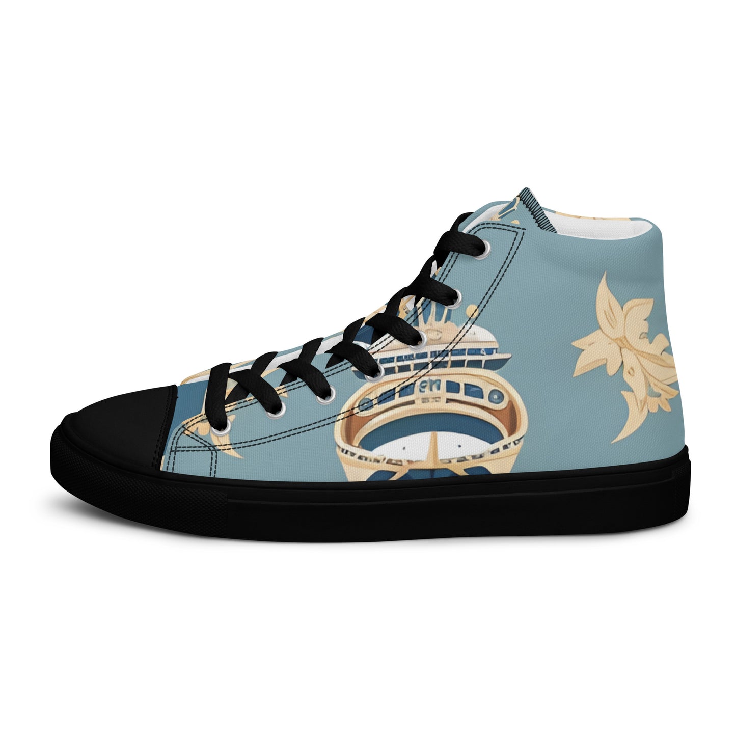 Men’s high top canvas shoes