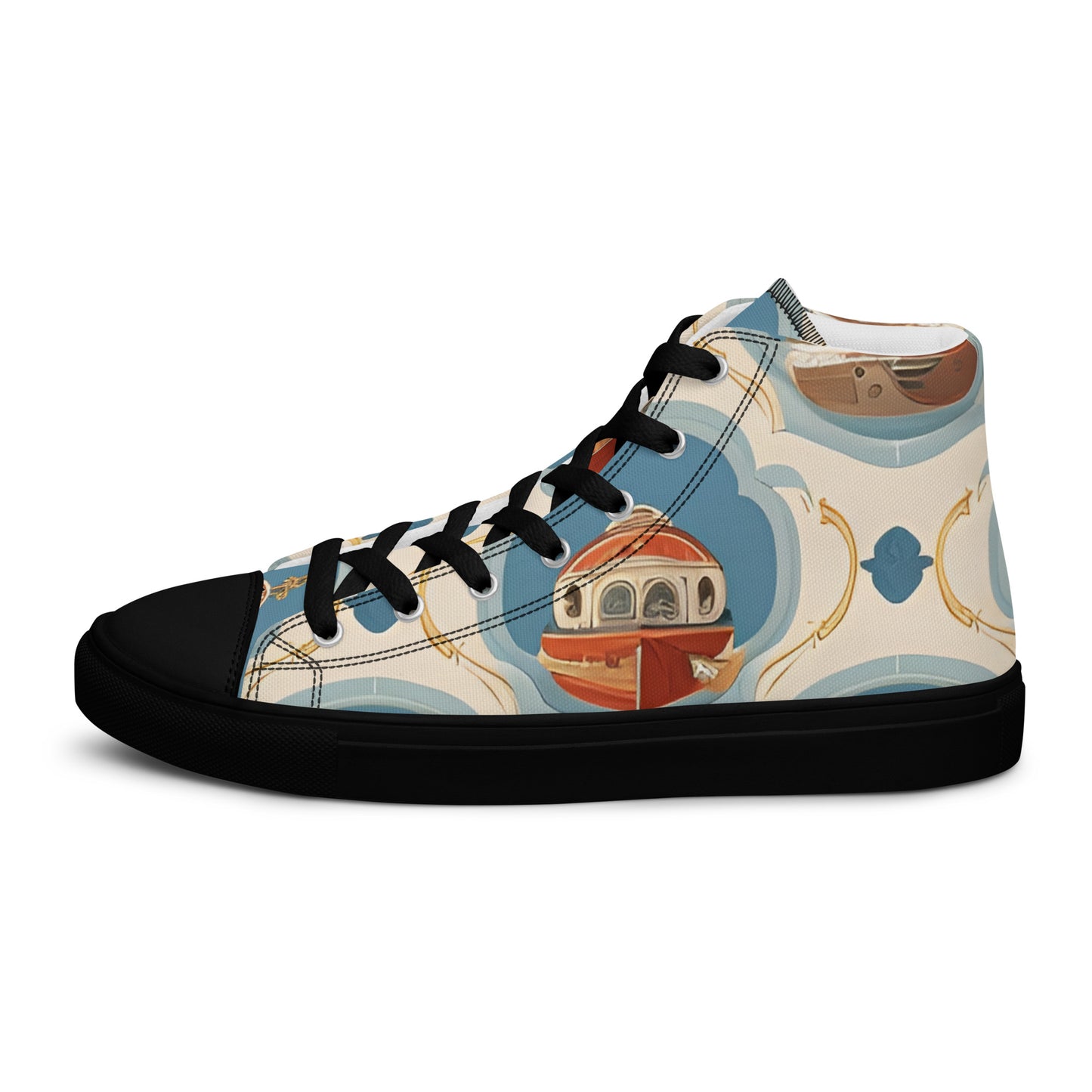 Men’s high top canvas shoes