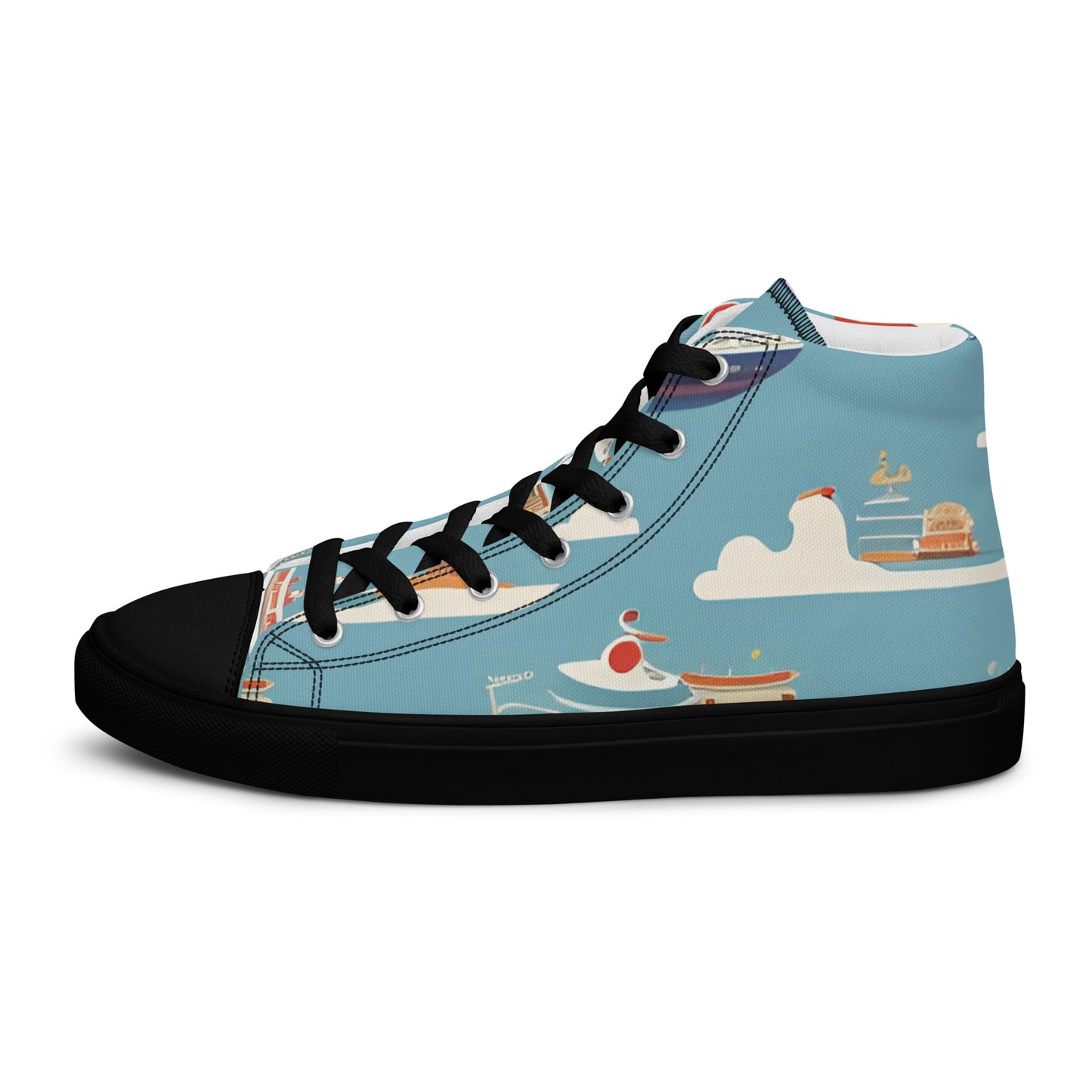 Men’s high top canvas shoes