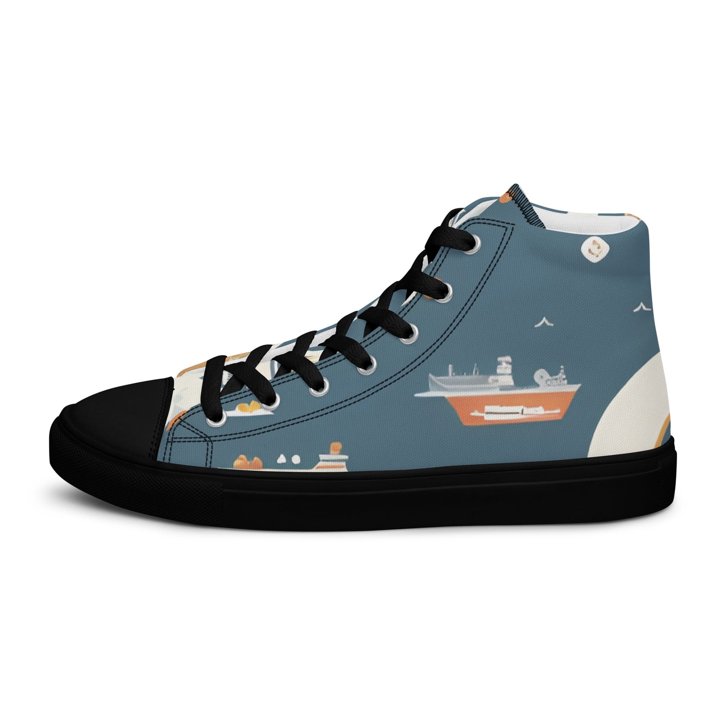 Men’s high top canvas shoes