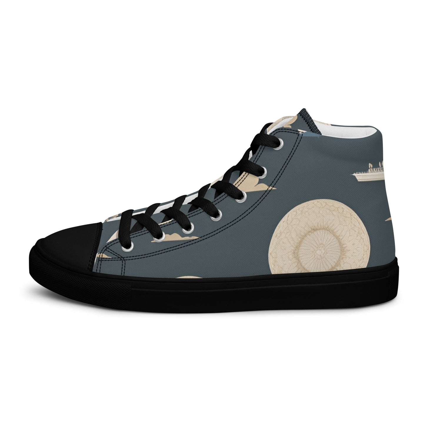 Men’s high top canvas shoes