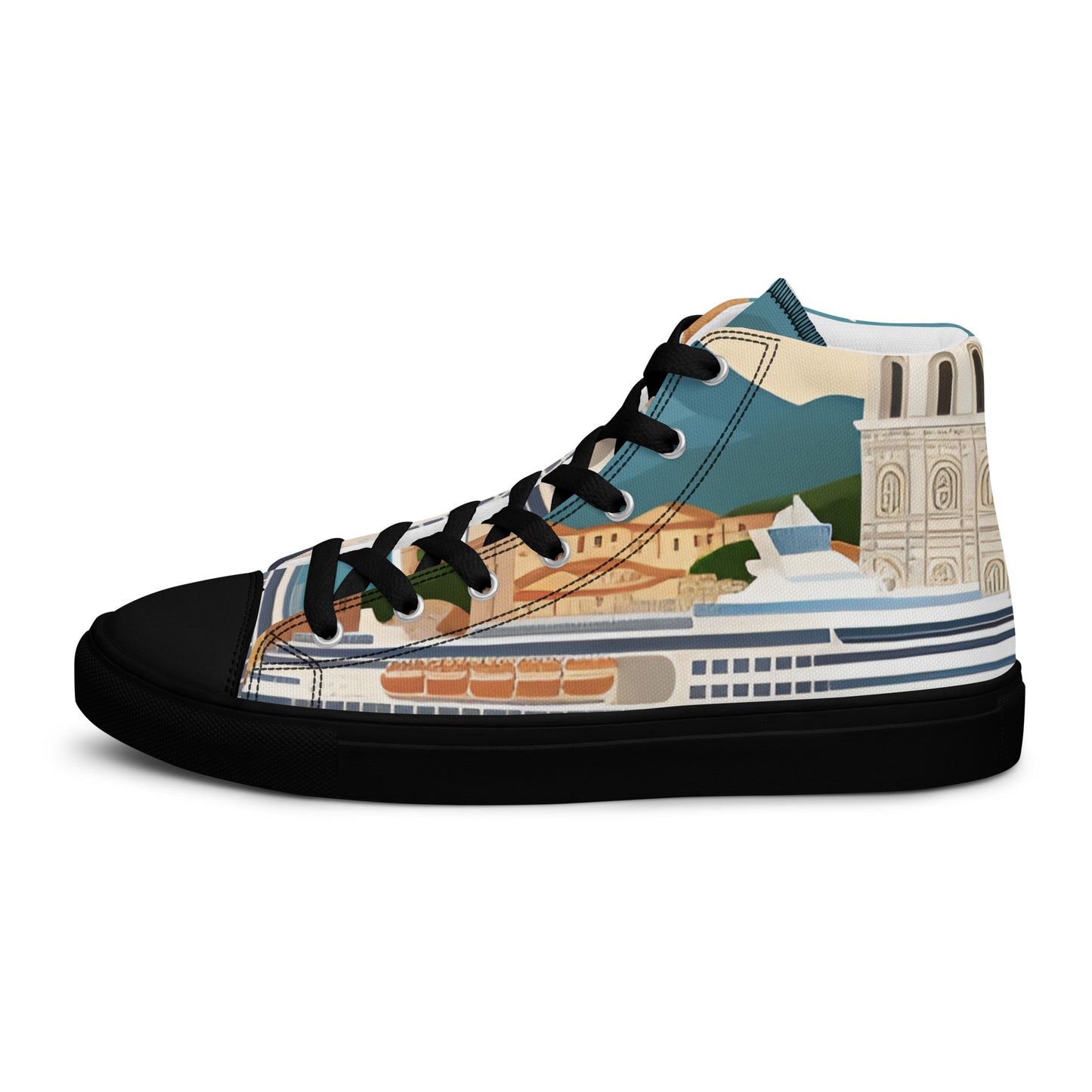 Men’s high top canvas shoes