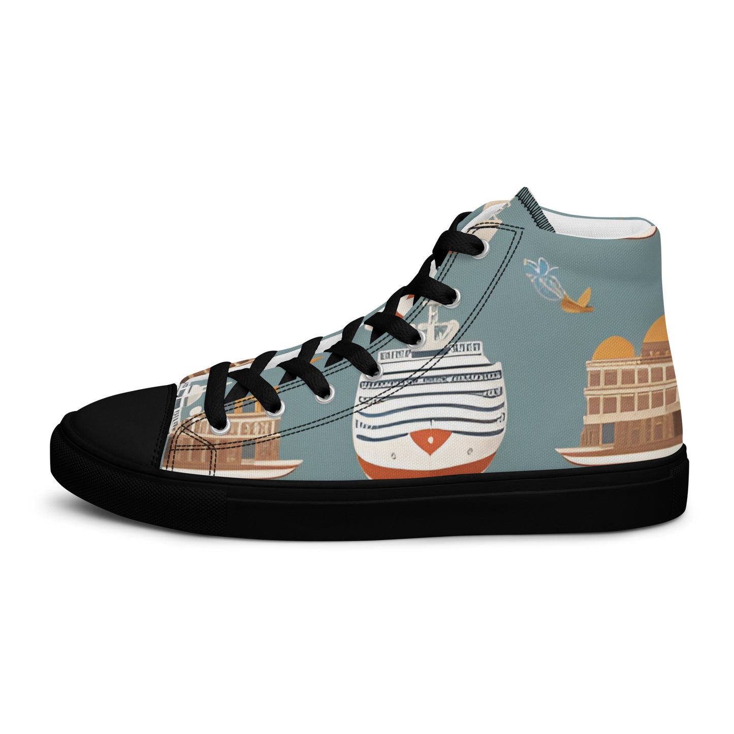Men’s high top canvas shoes