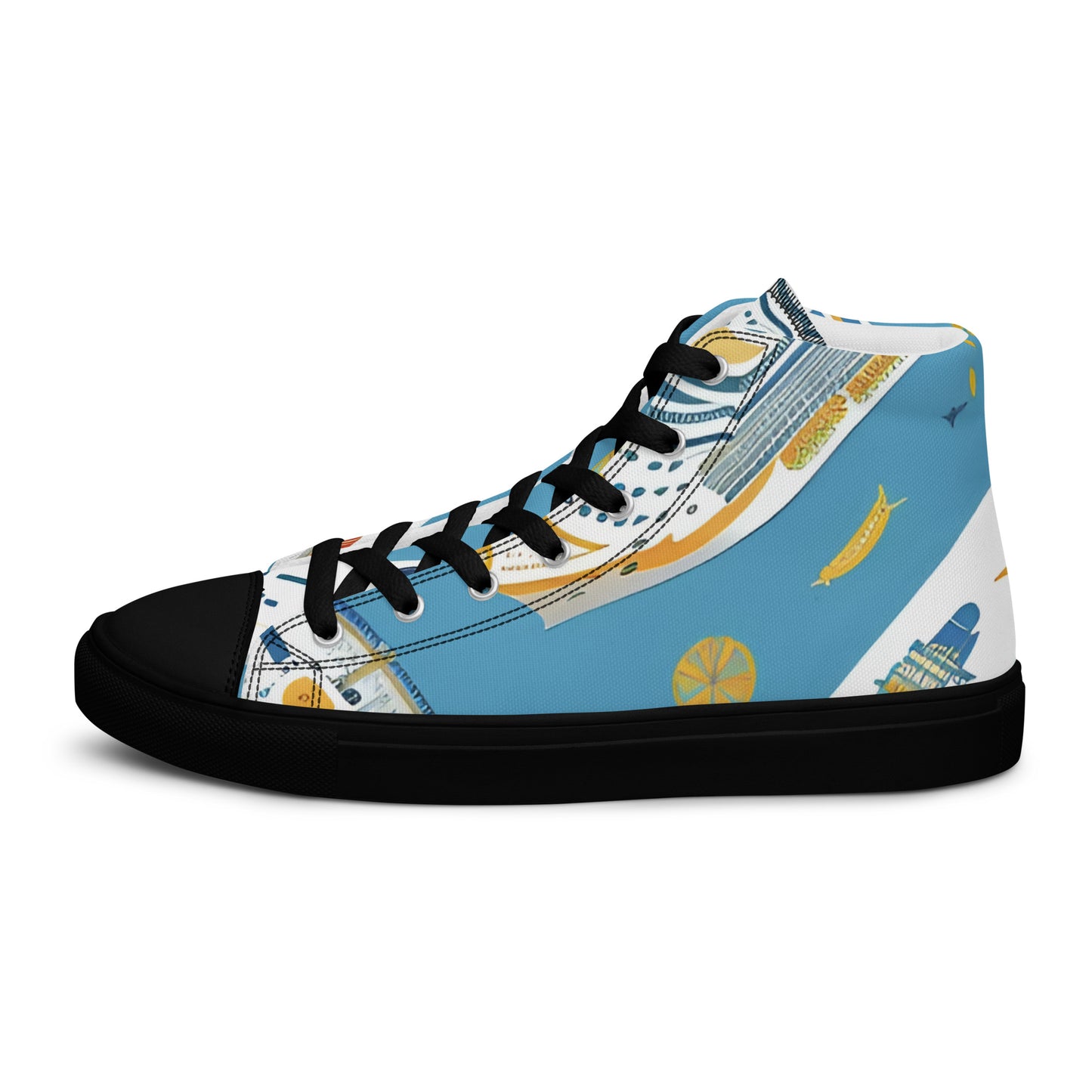 Men’s high top canvas shoes