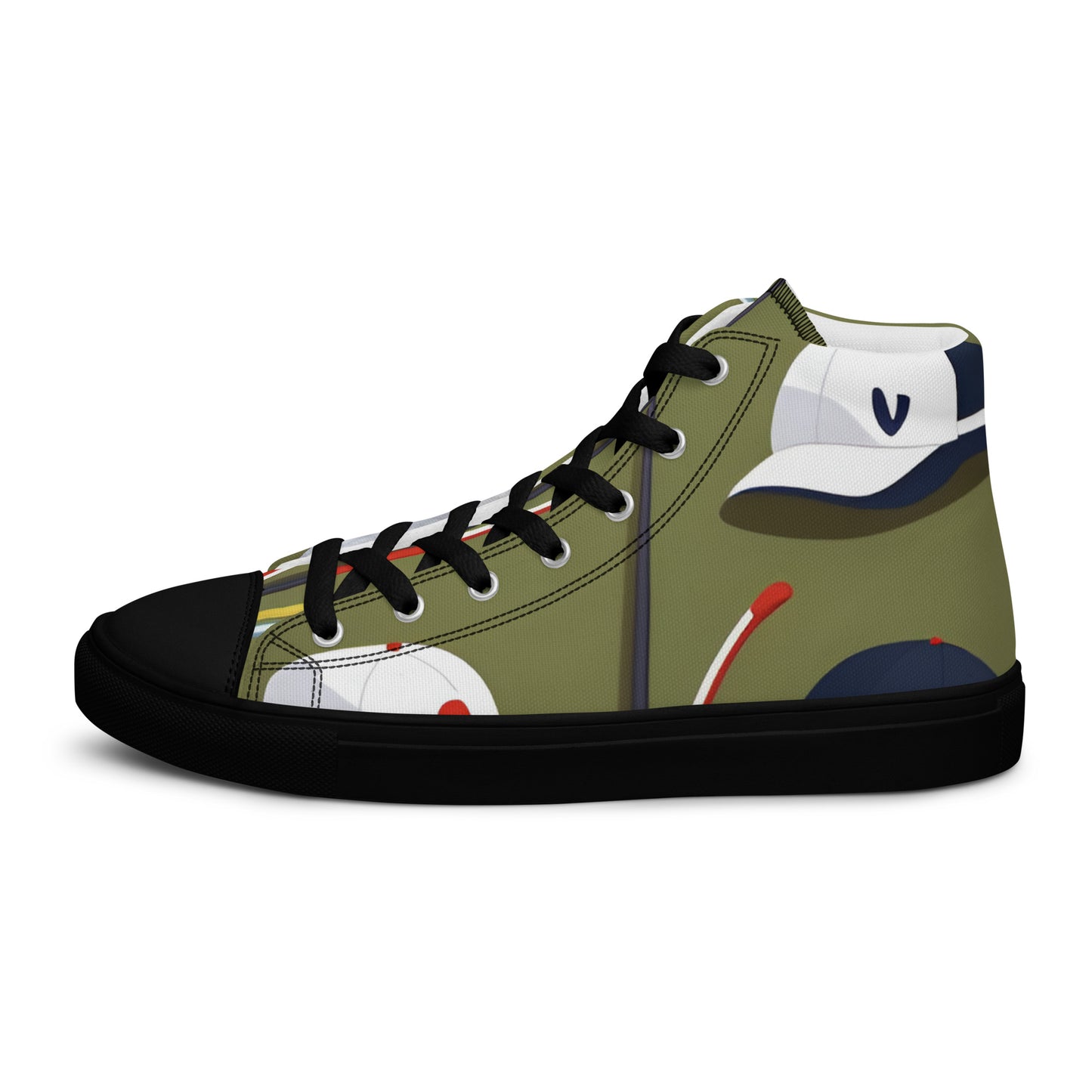 Men’s high top canvas shoes