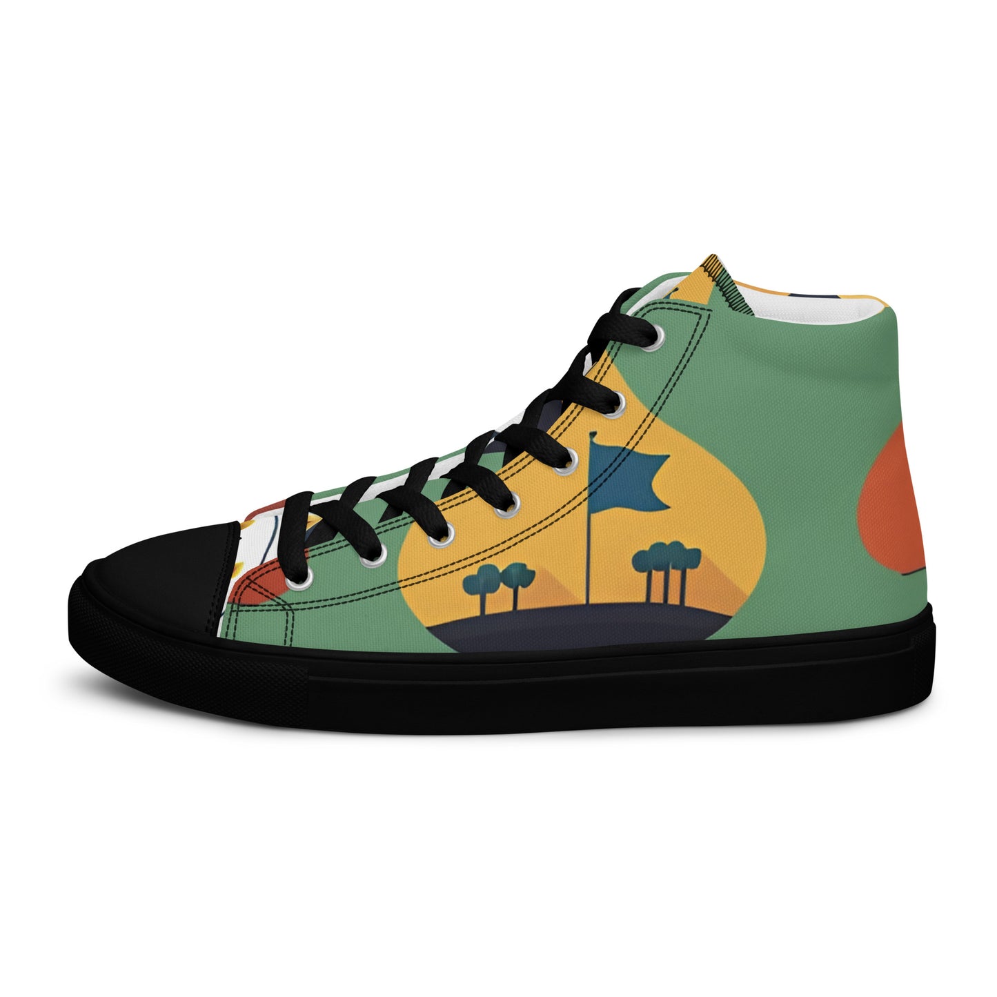 Men’s high top canvas shoes