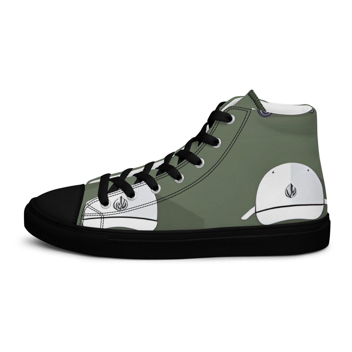 Men’s high top canvas shoes