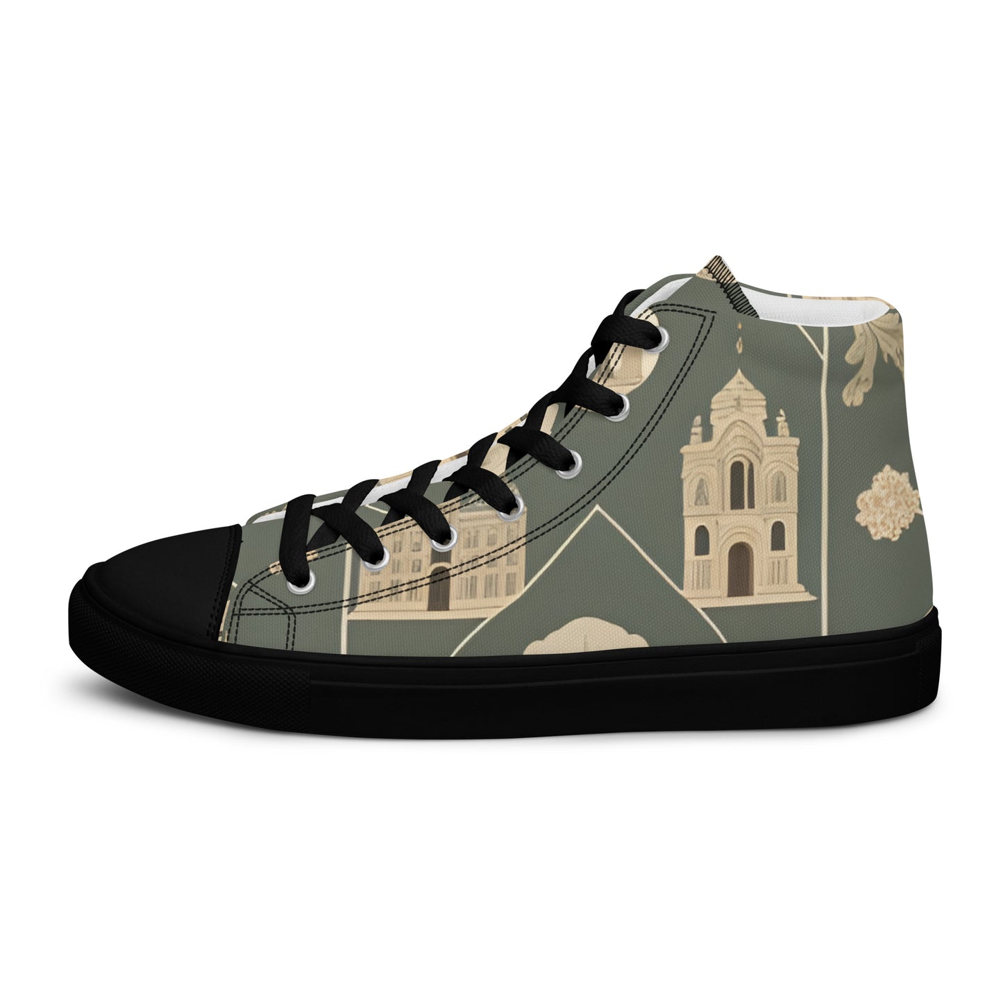 Men’s high top canvas shoes