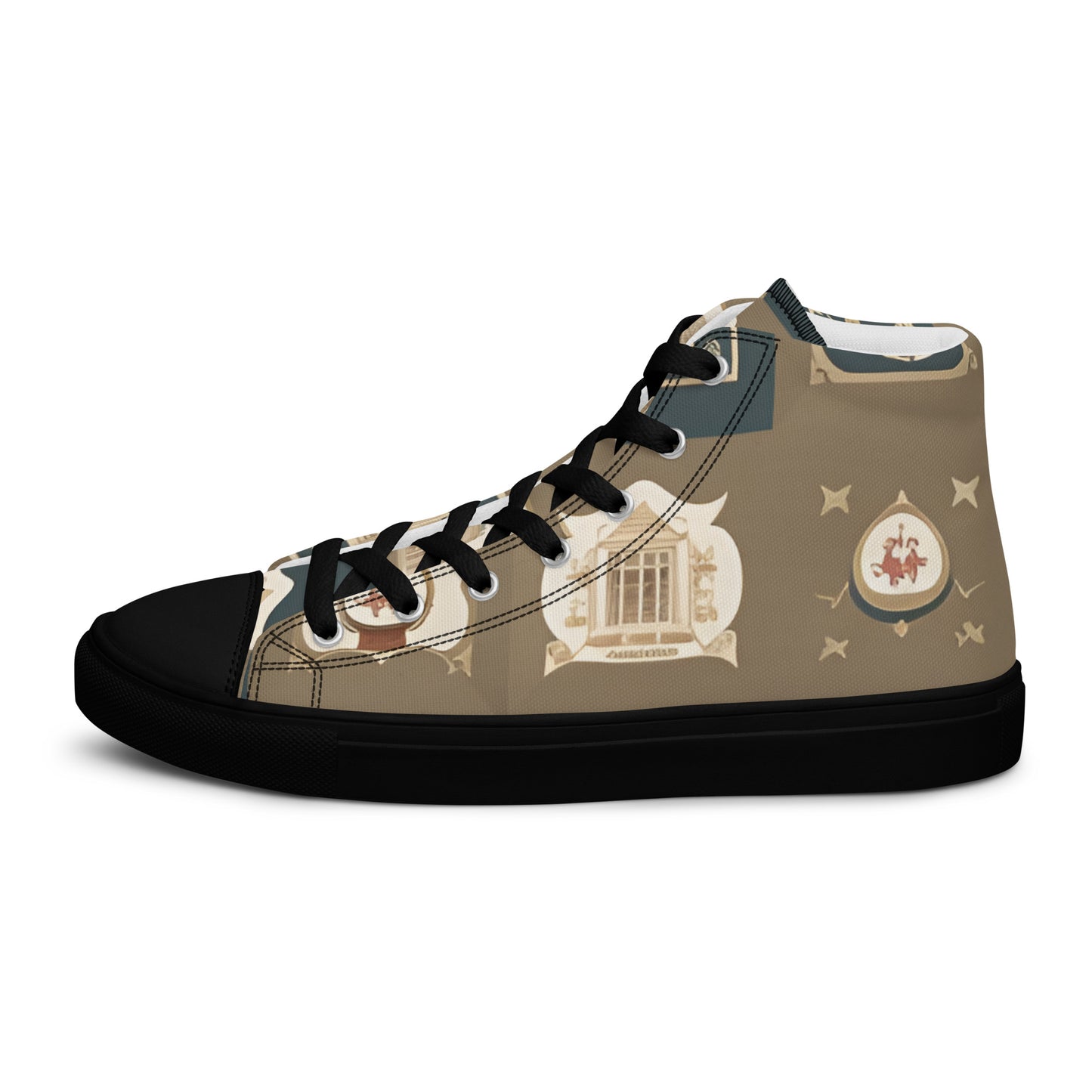 Men’s high top canvas shoes