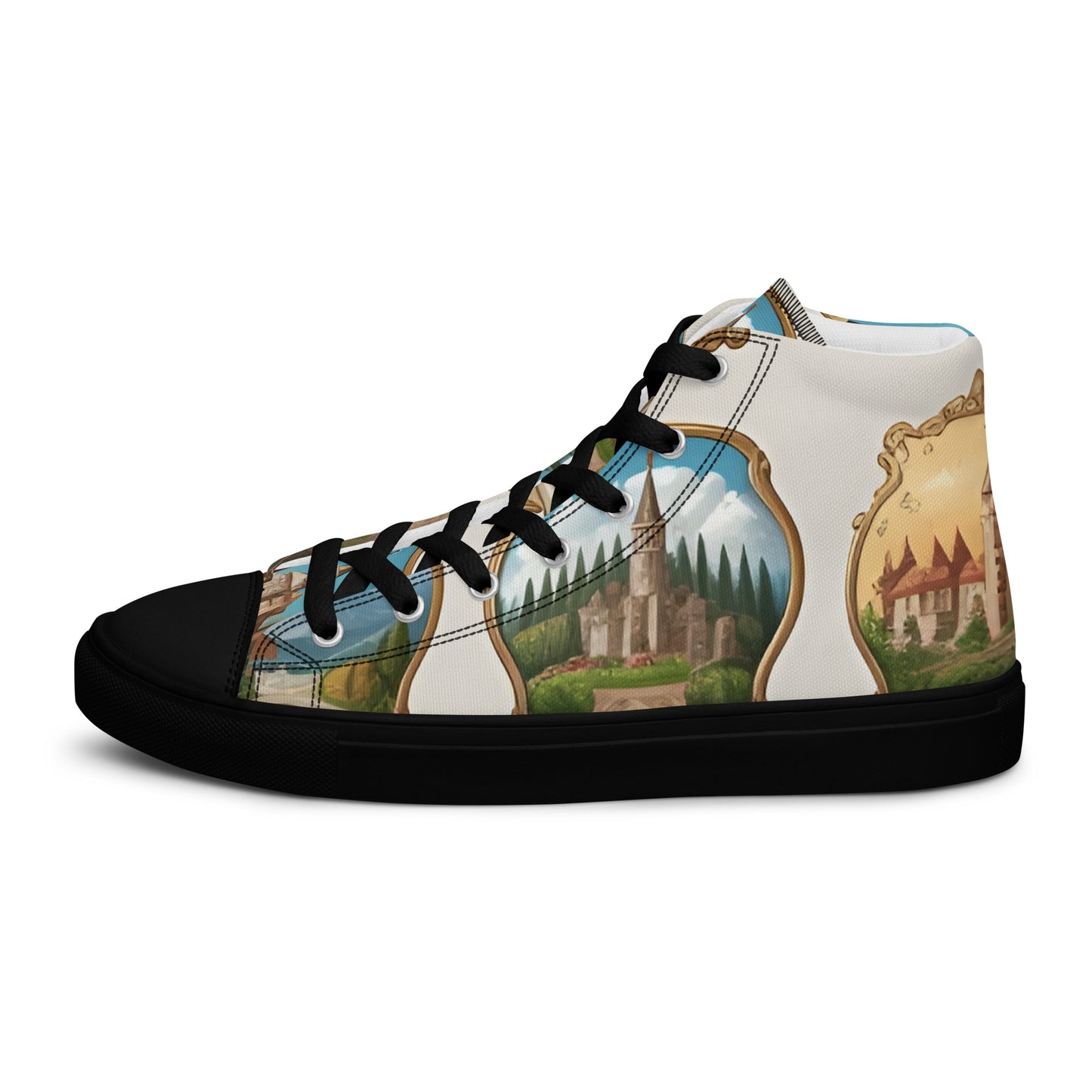 Men’s high top canvas shoes