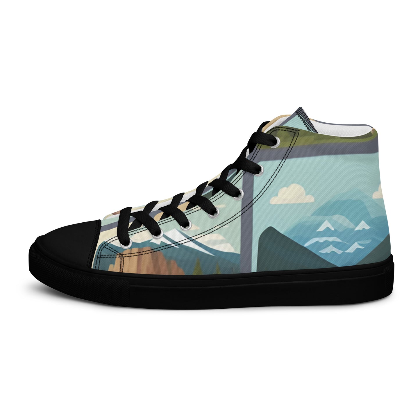 Men’s high top canvas shoes