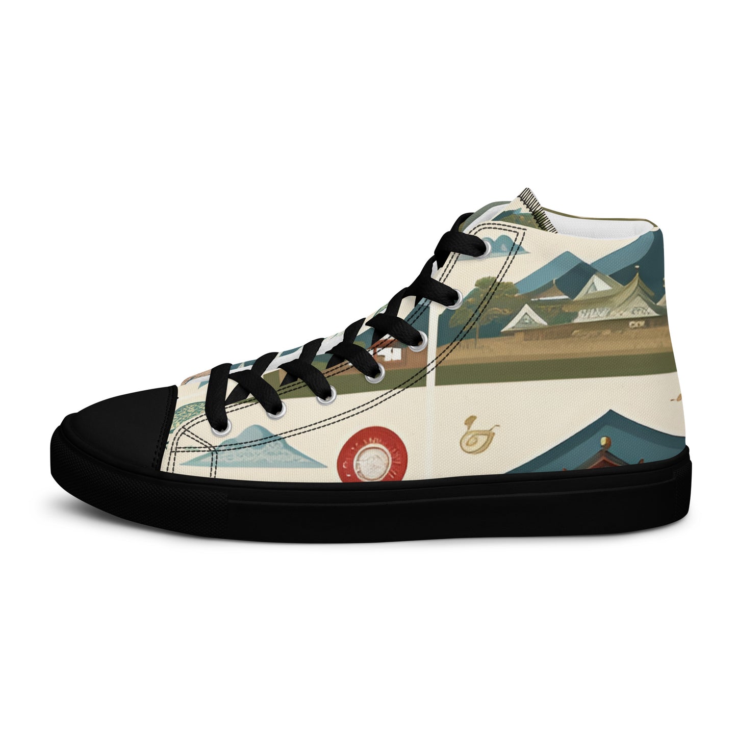 Men’s high top canvas shoes