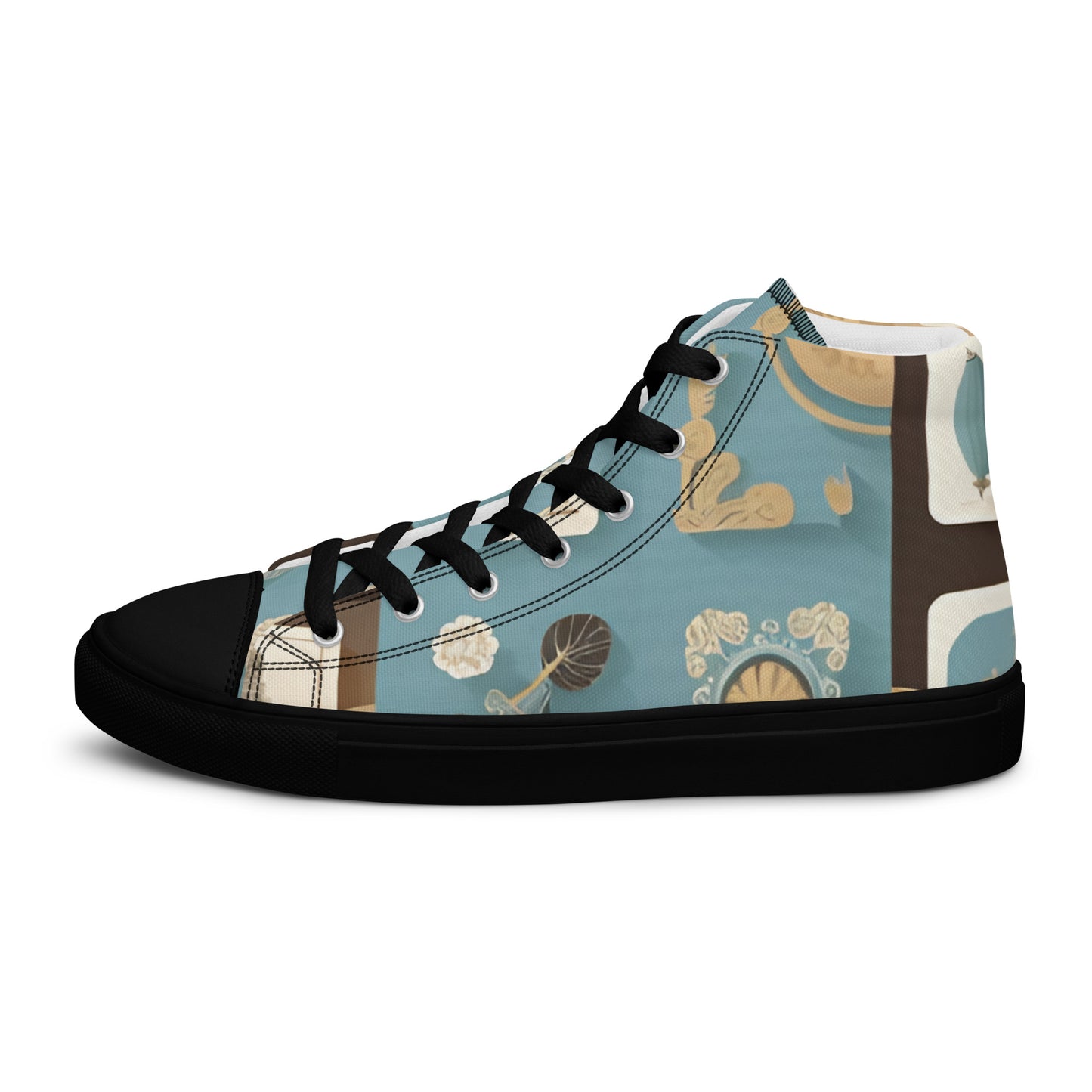 Men’s high top canvas shoes