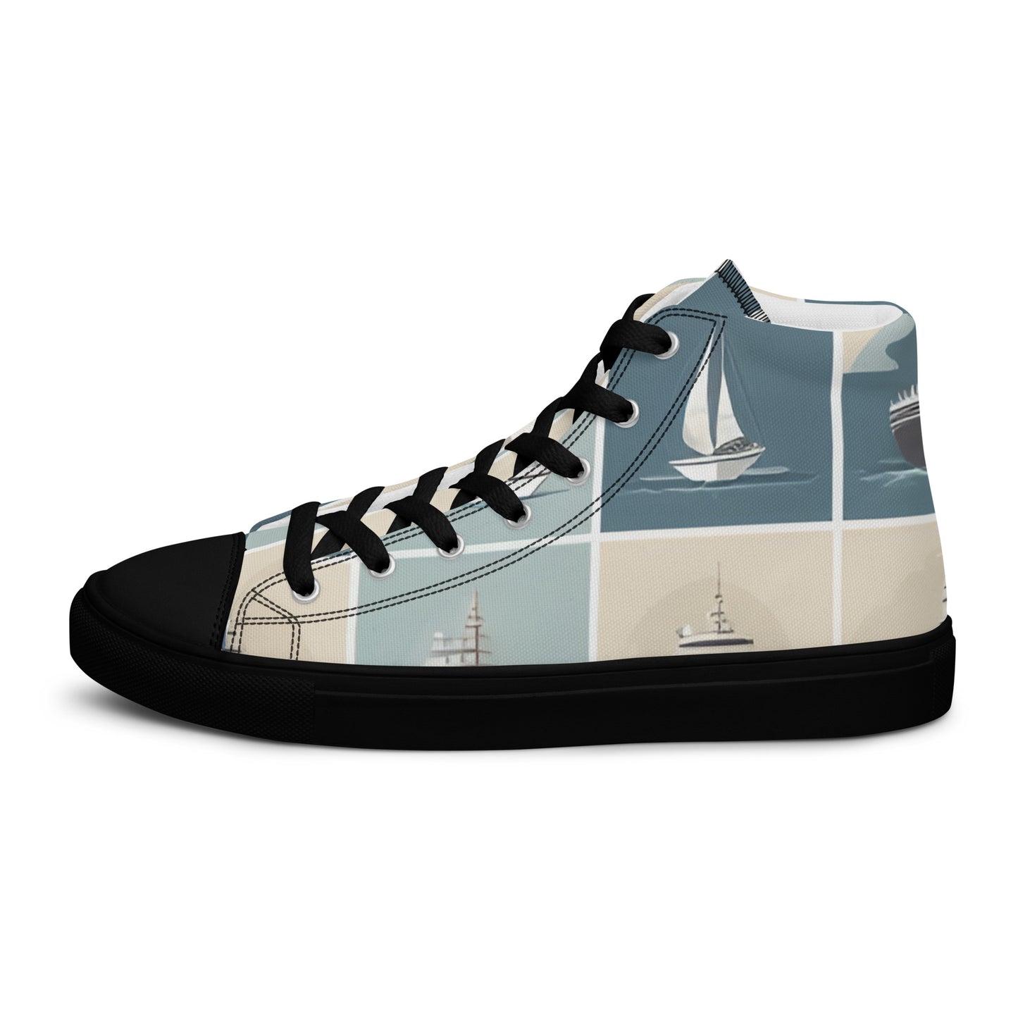 Men’s high top canvas shoes