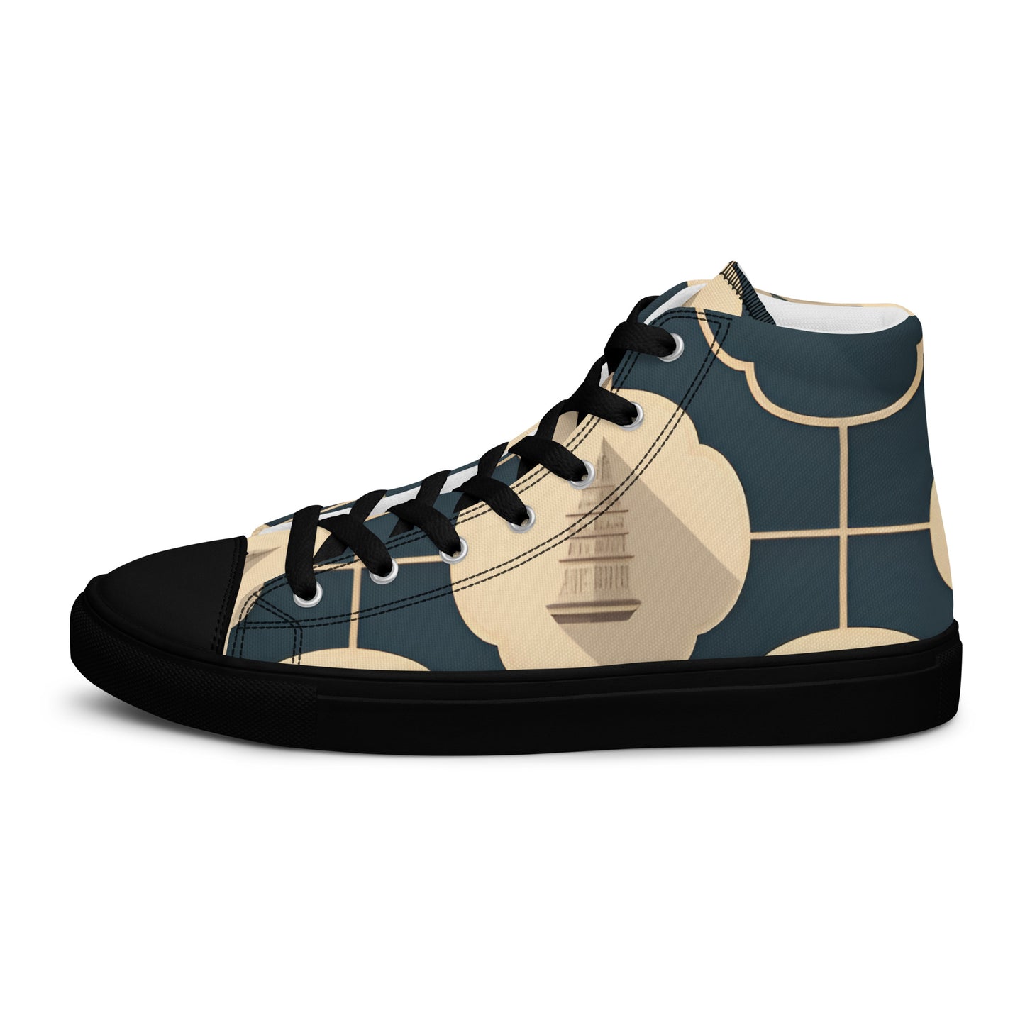 Men’s high top canvas shoes