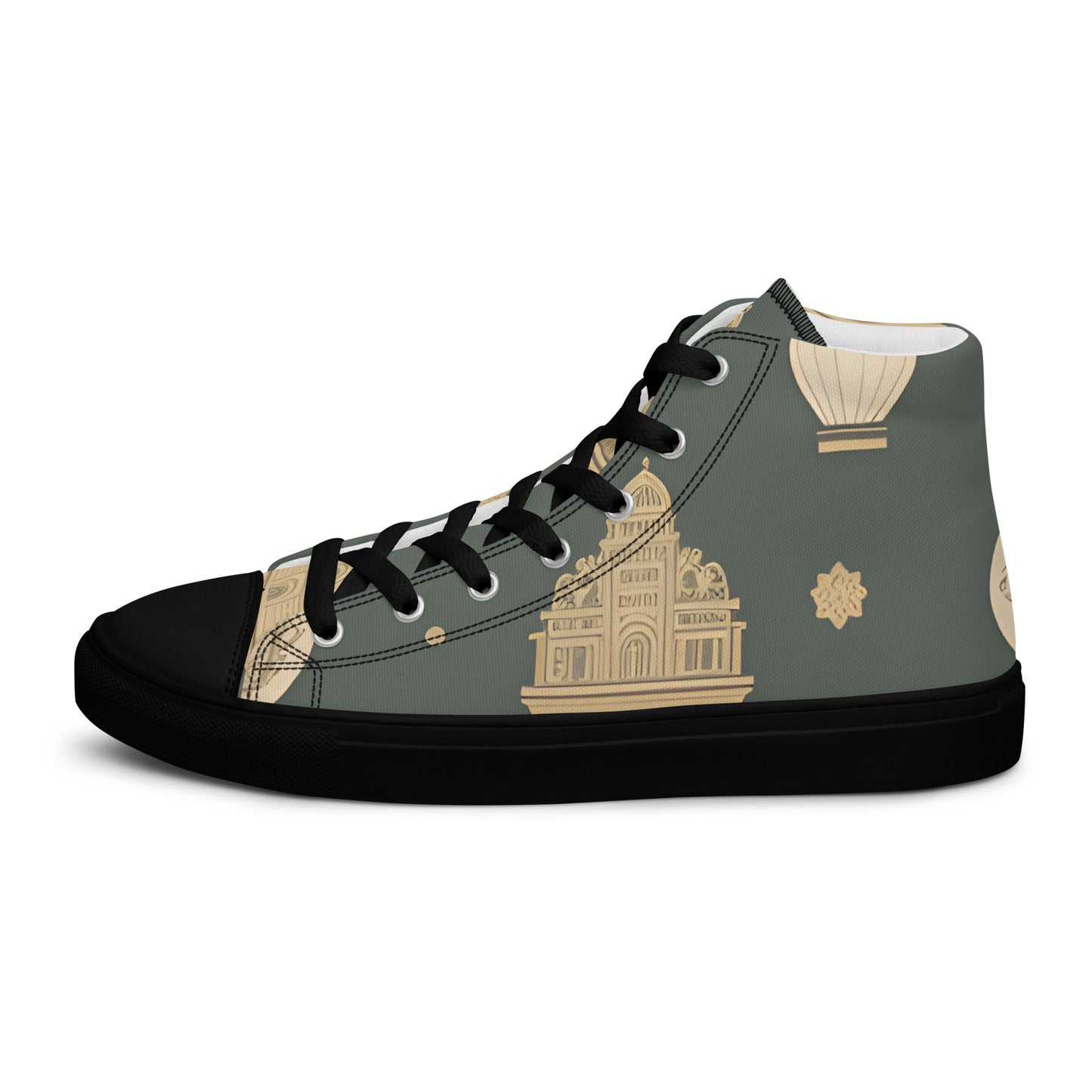 Men’s high top canvas shoes