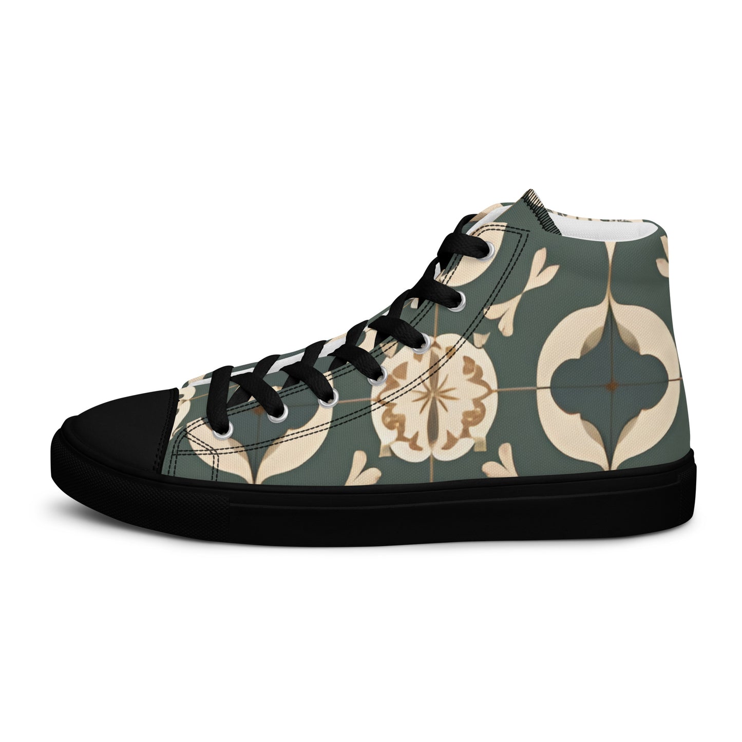 Men’s high top canvas shoes