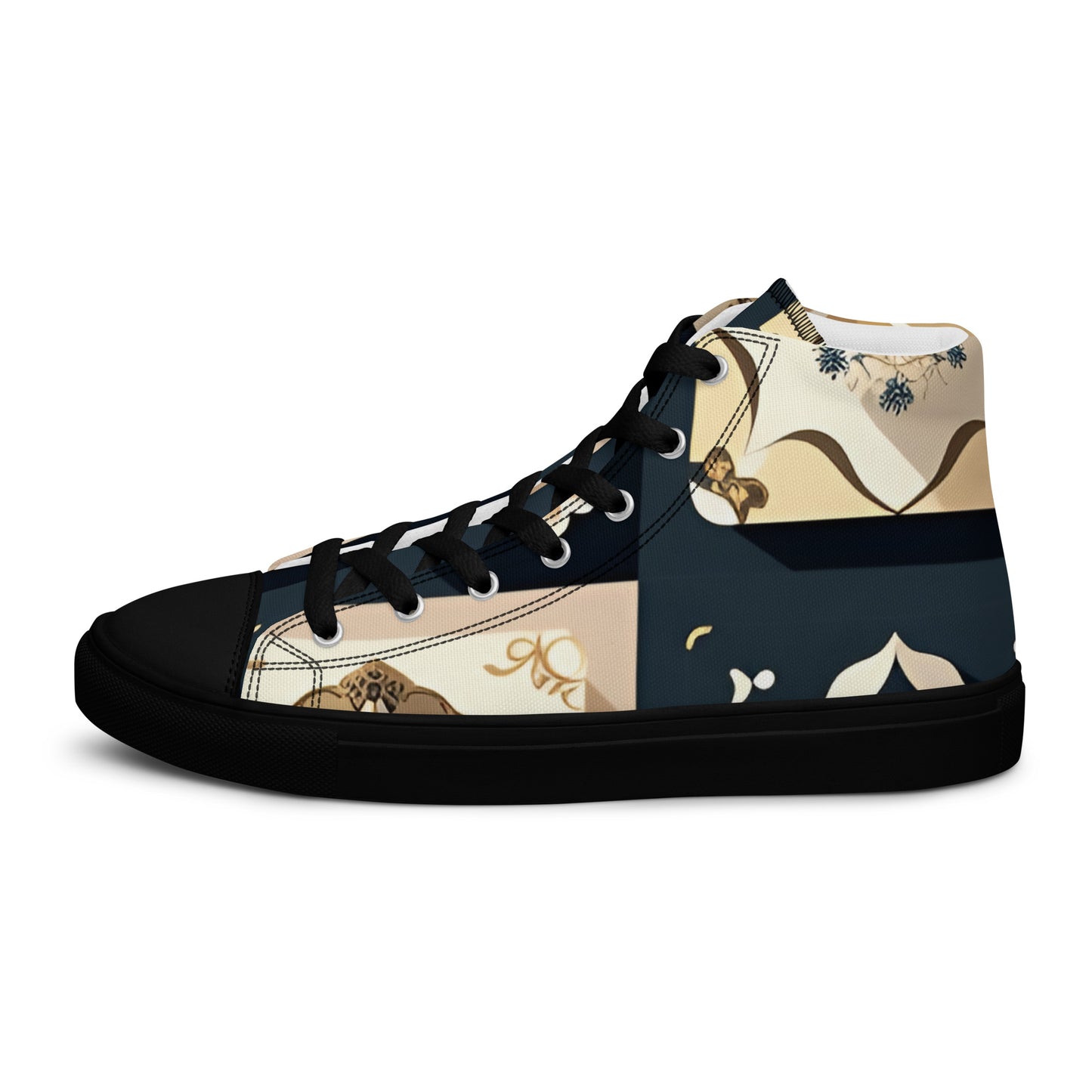 Men’s high top canvas shoes