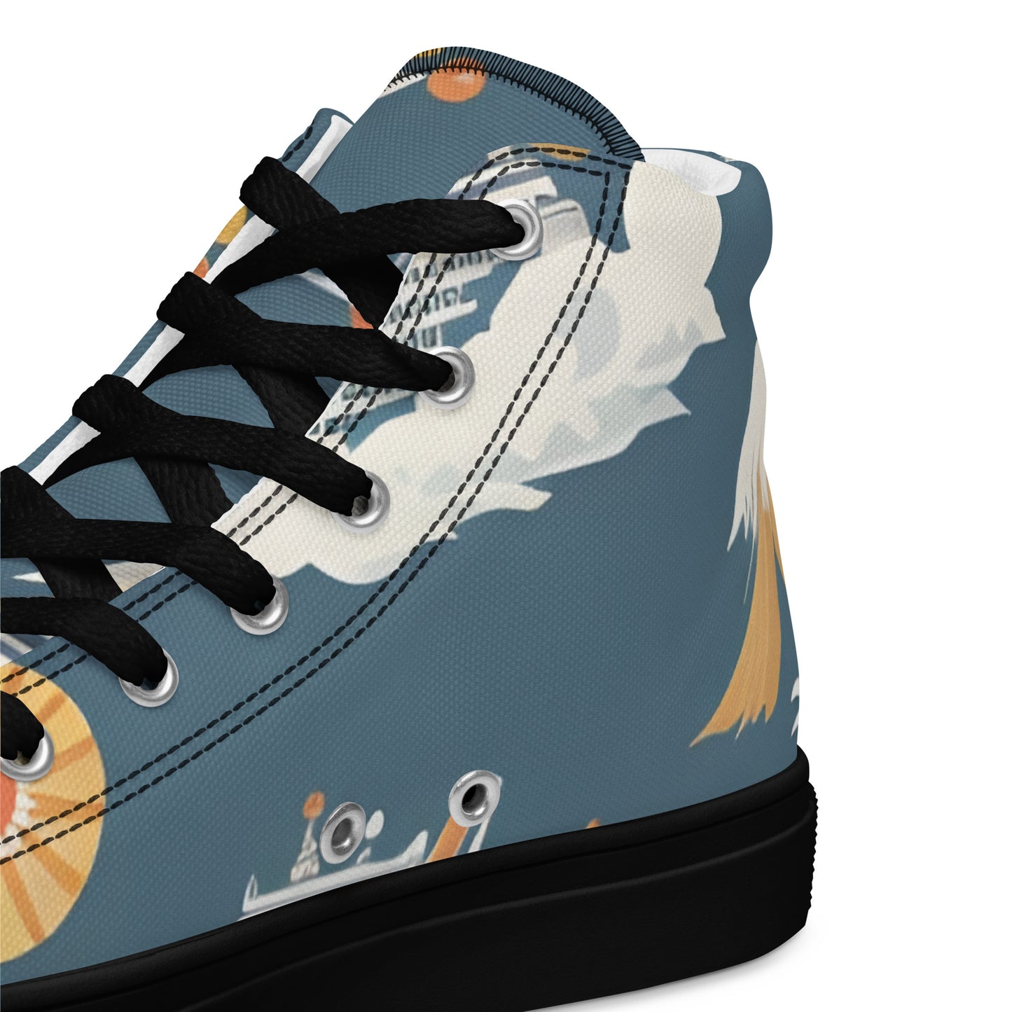 Men’s high top canvas shoes