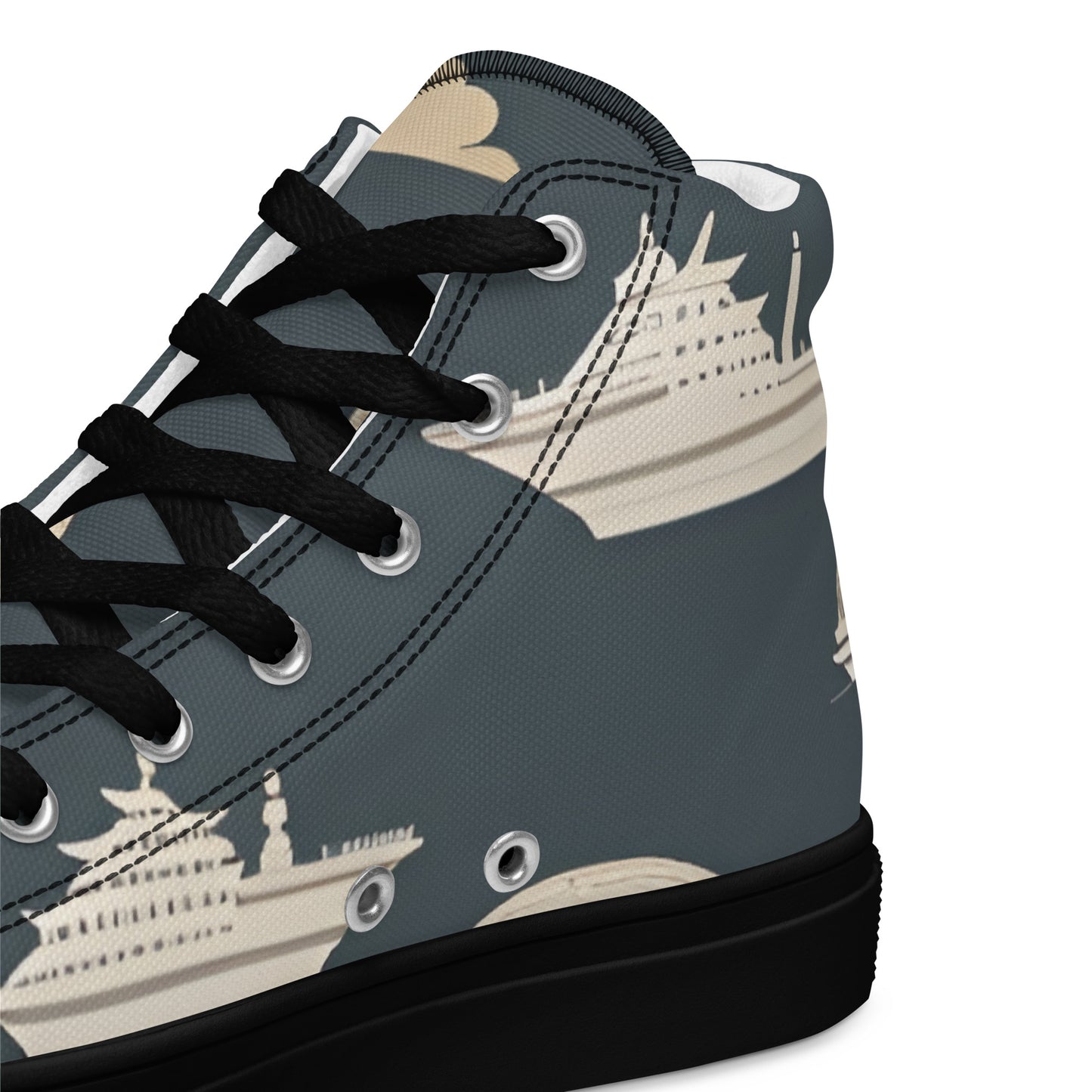 Men’s high top canvas shoes