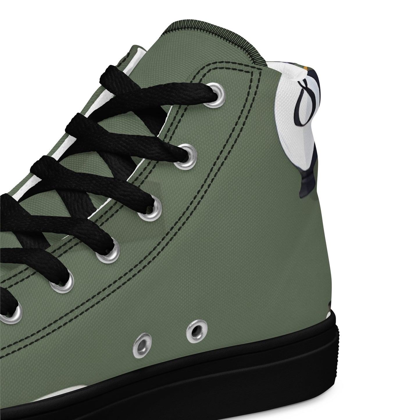 Men’s high top canvas shoes