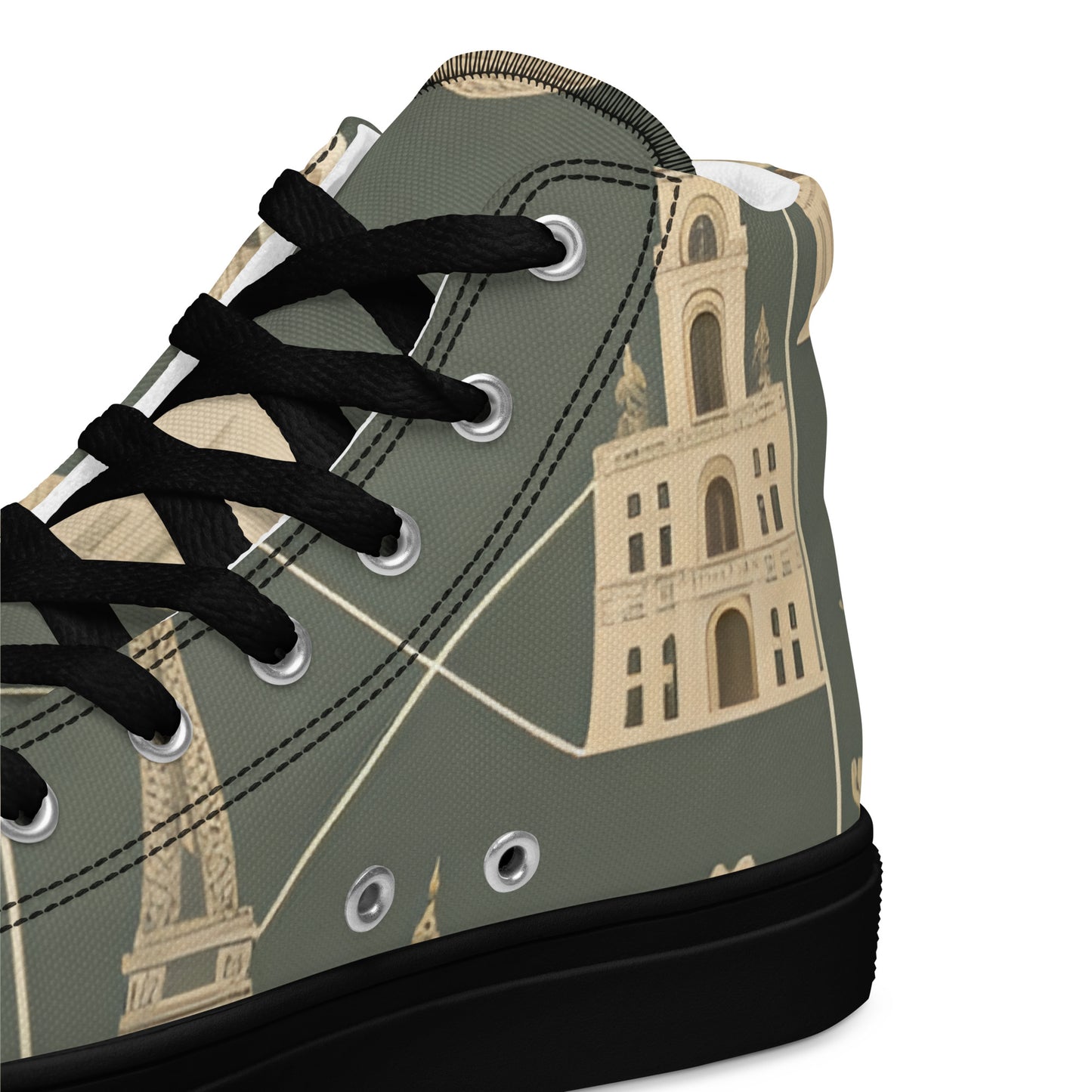 Men’s high top canvas shoes