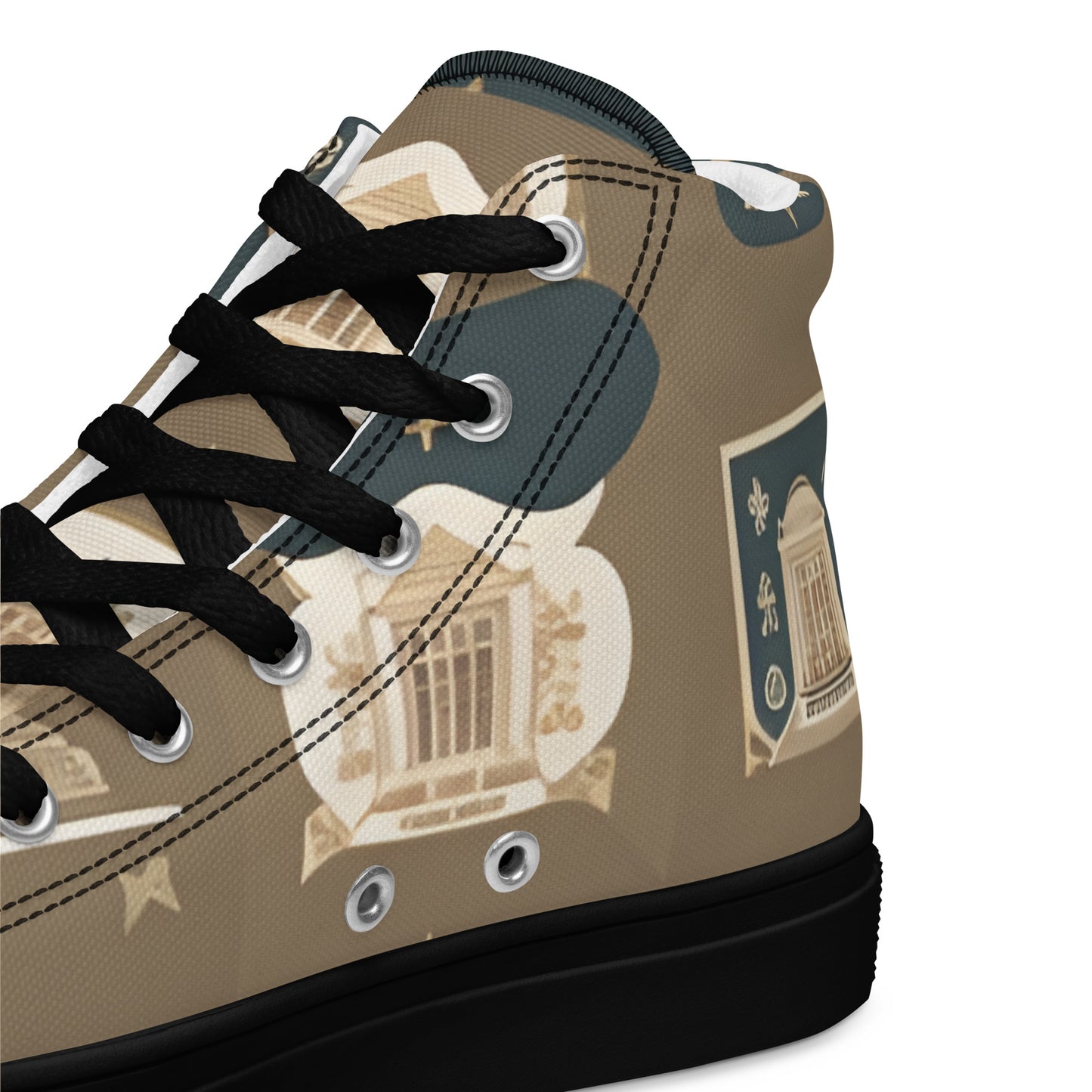 Men’s high top canvas shoes