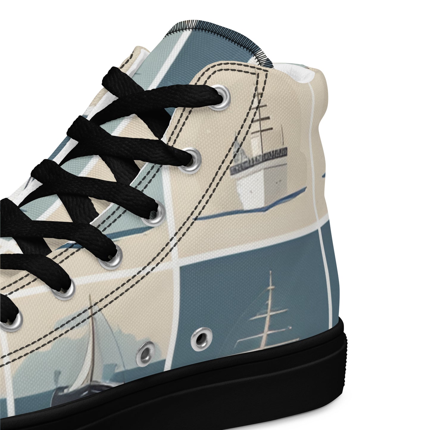 Men’s high top canvas shoes