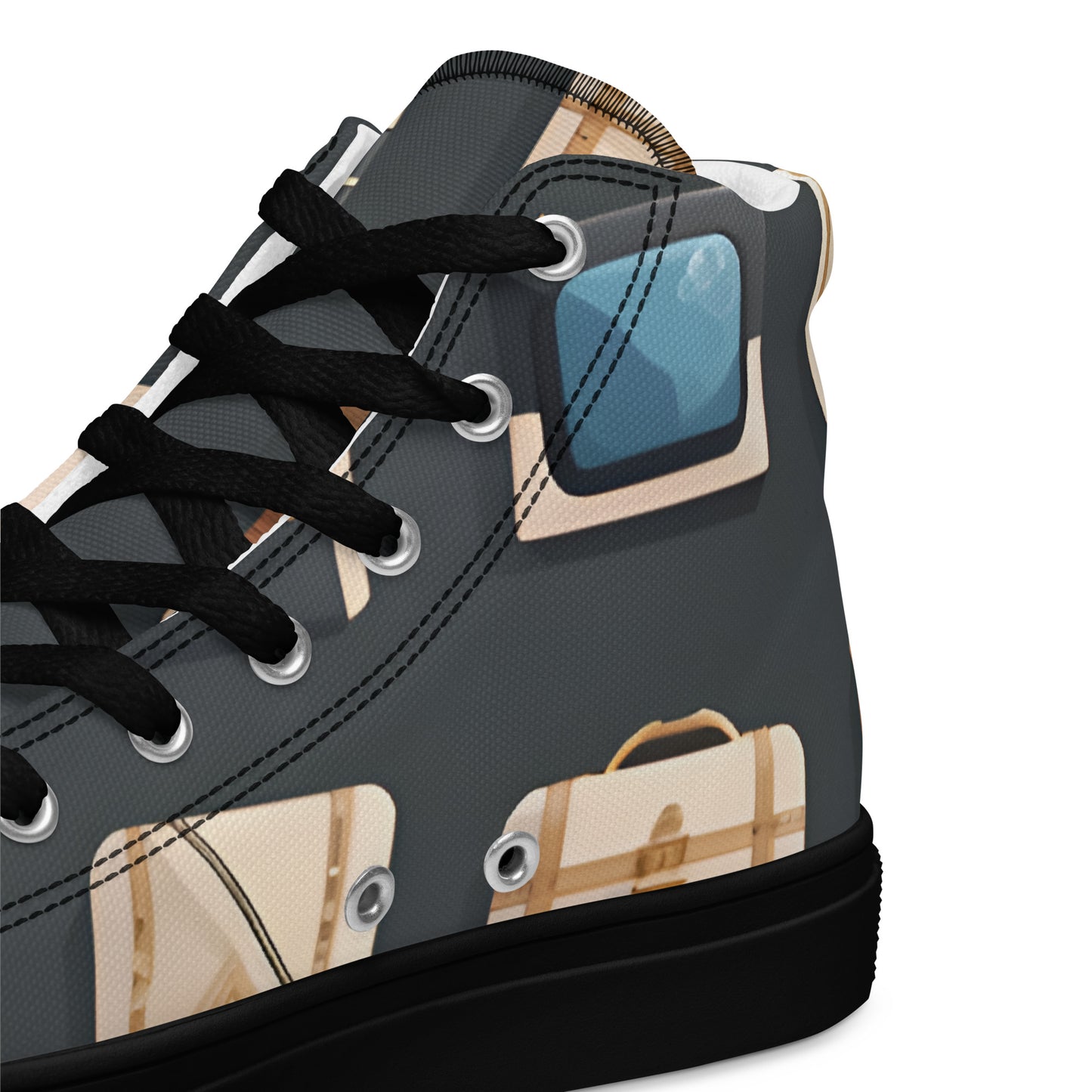 Men’s high top canvas shoes