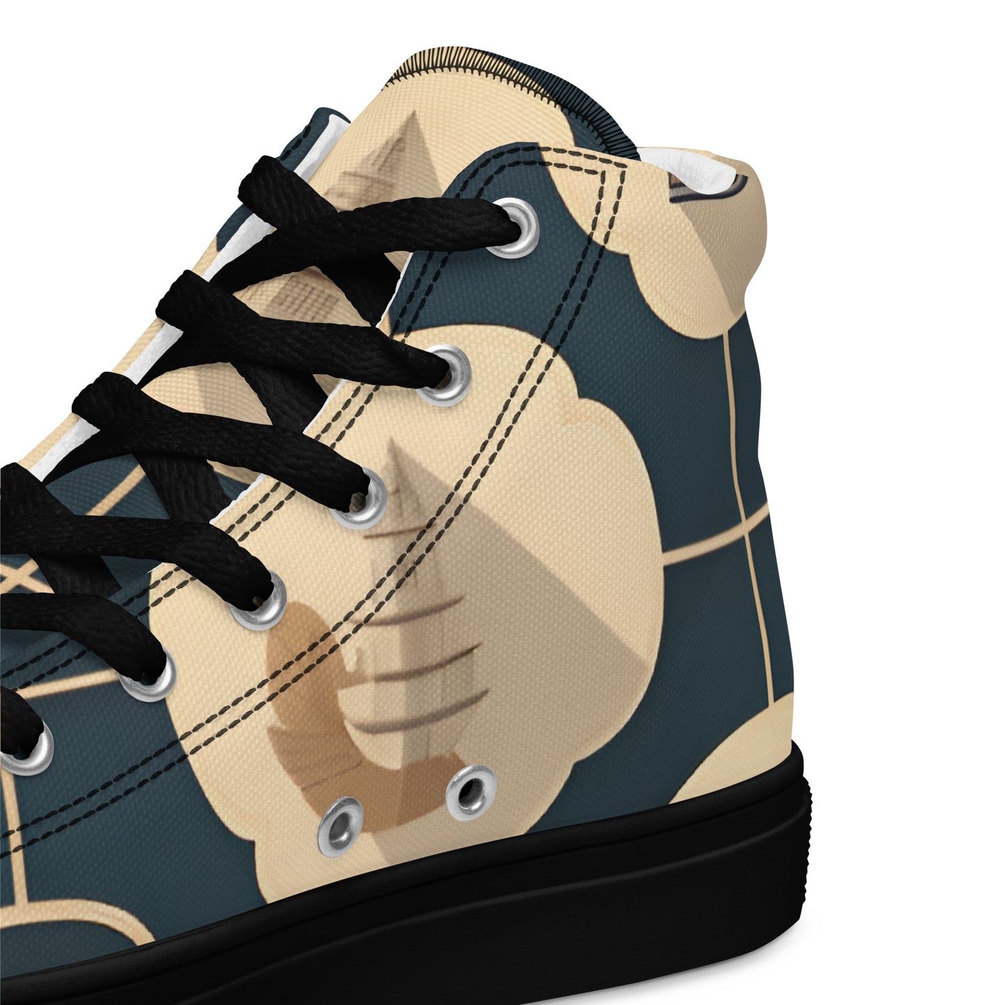 Men’s high top canvas shoes