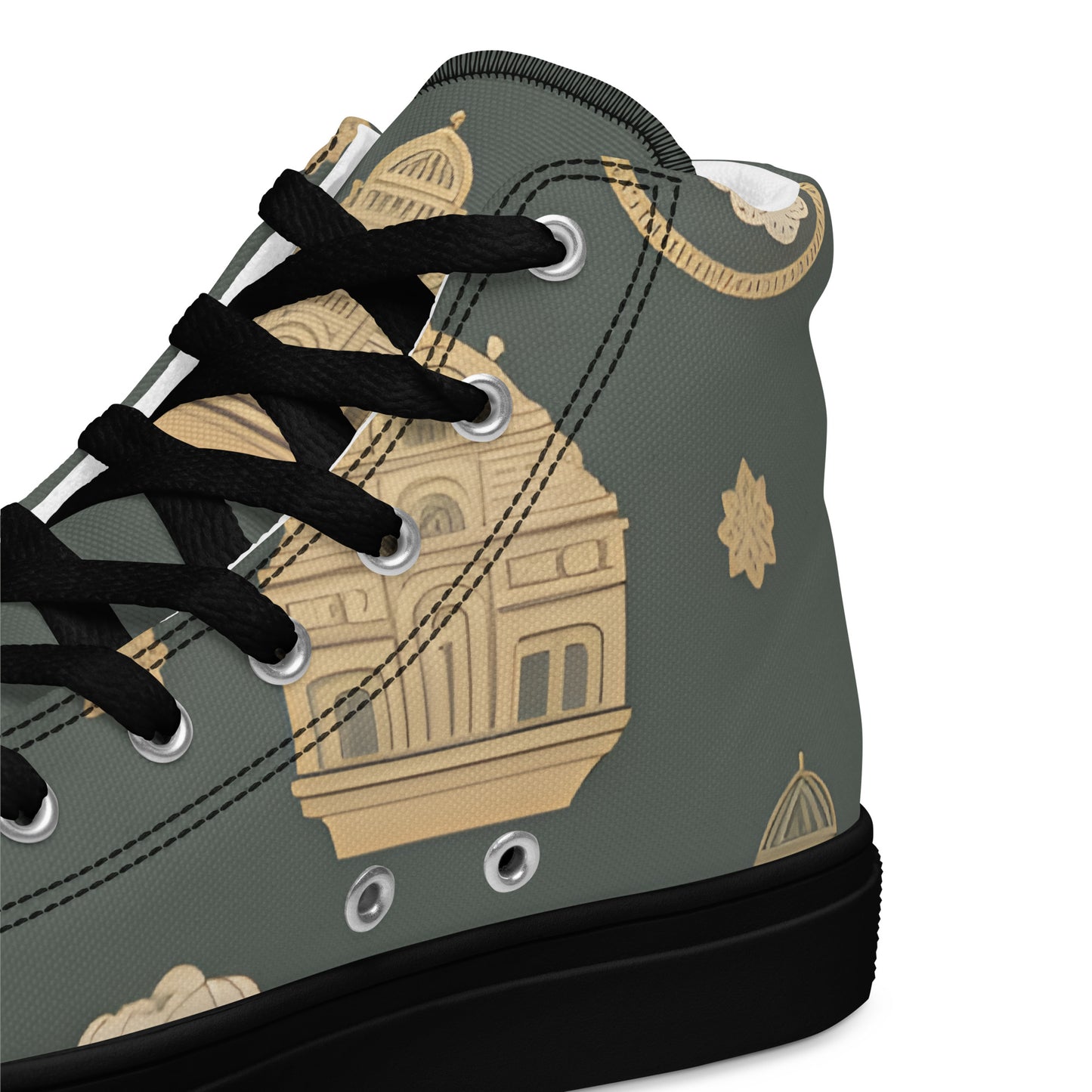 Men’s high top canvas shoes