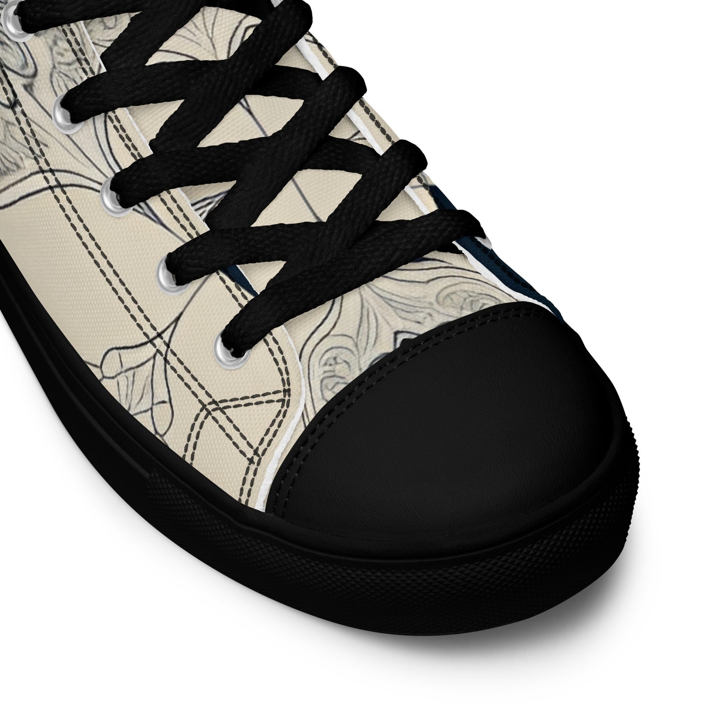 Men’s high top canvas shoes