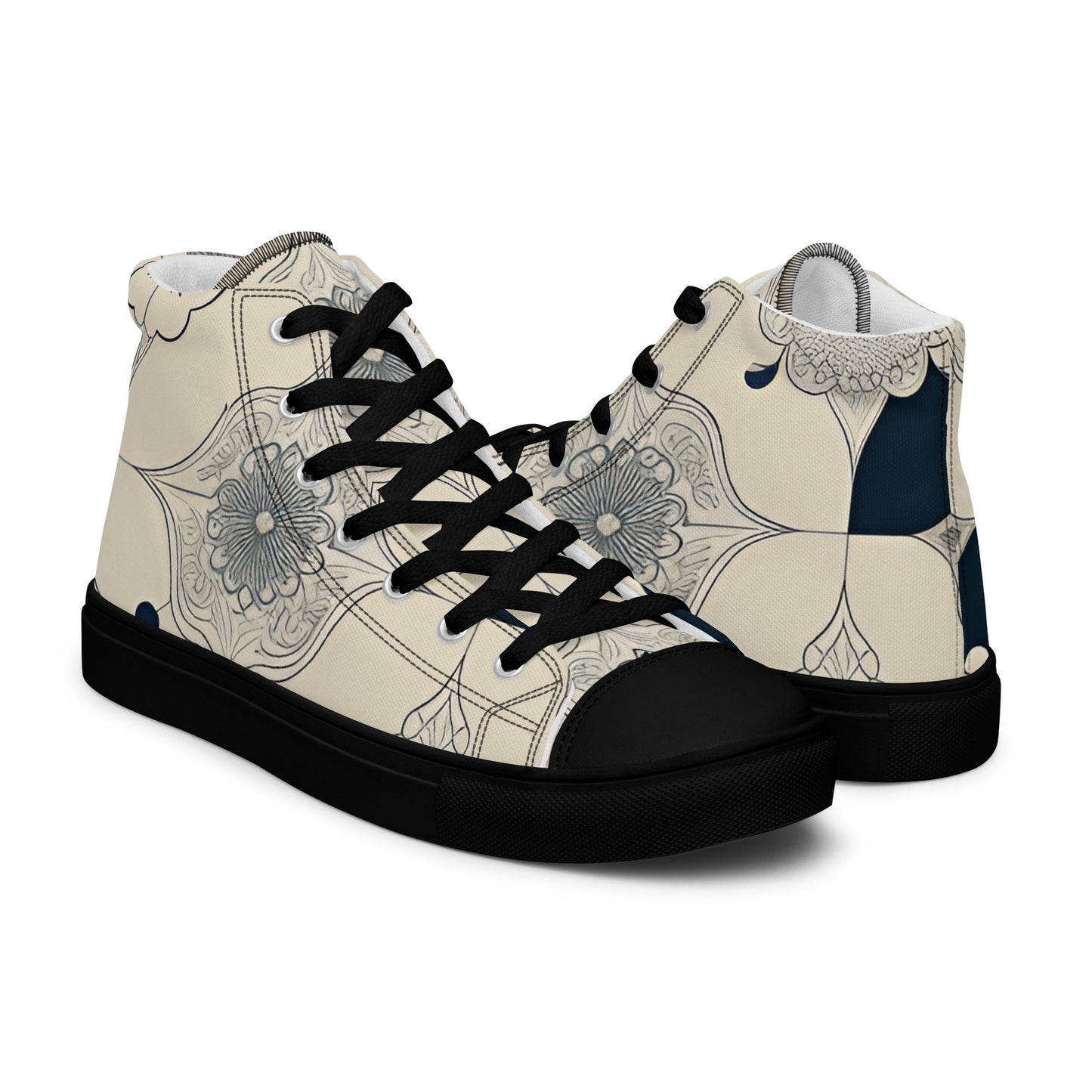 Men’s high top canvas shoes