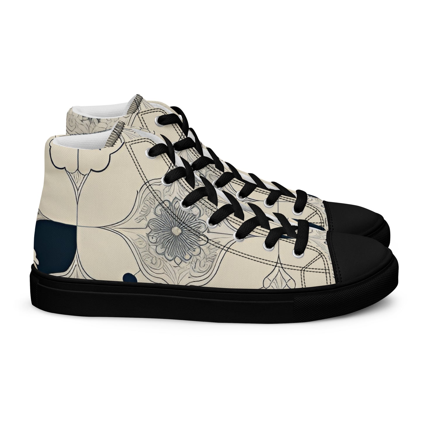 Men’s high top canvas shoes