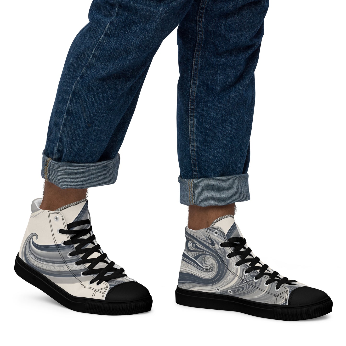 Men’s high top canvas shoes