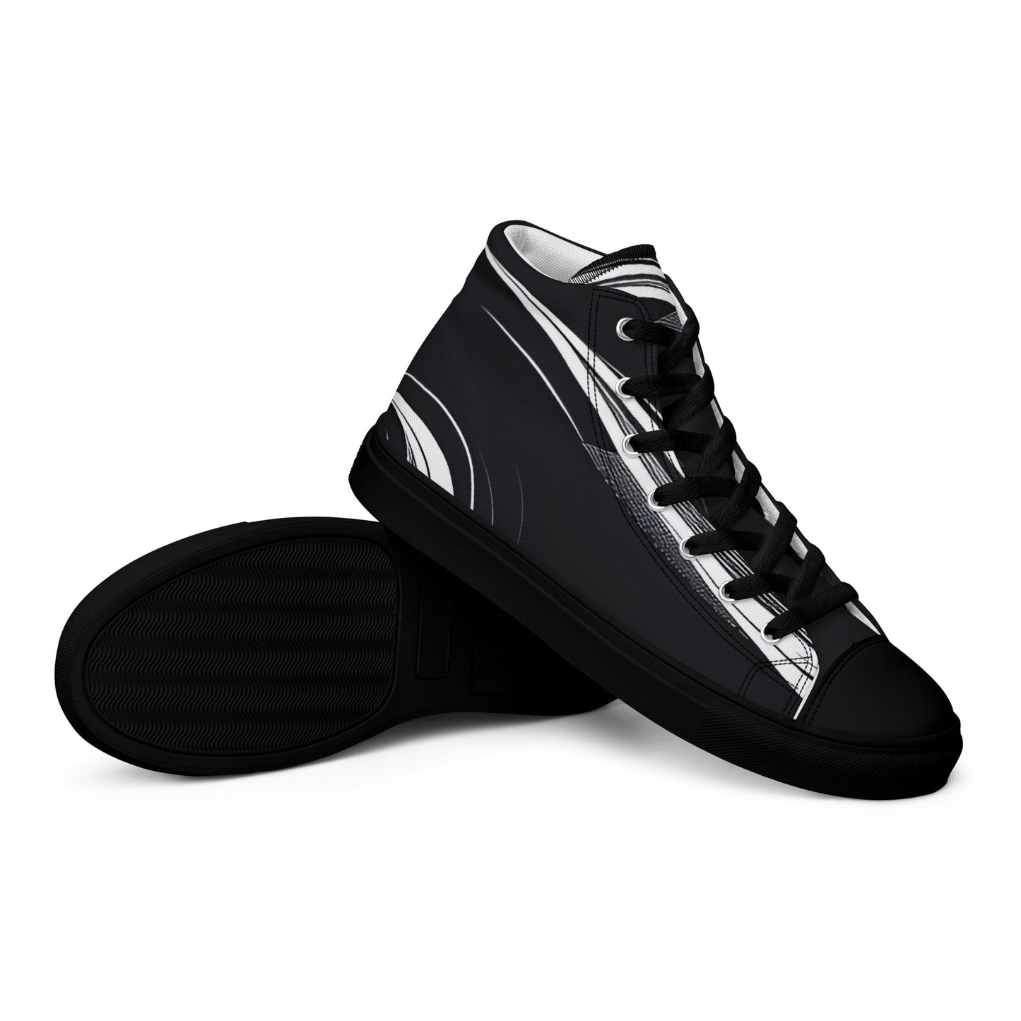 Men’s high top canvas shoes