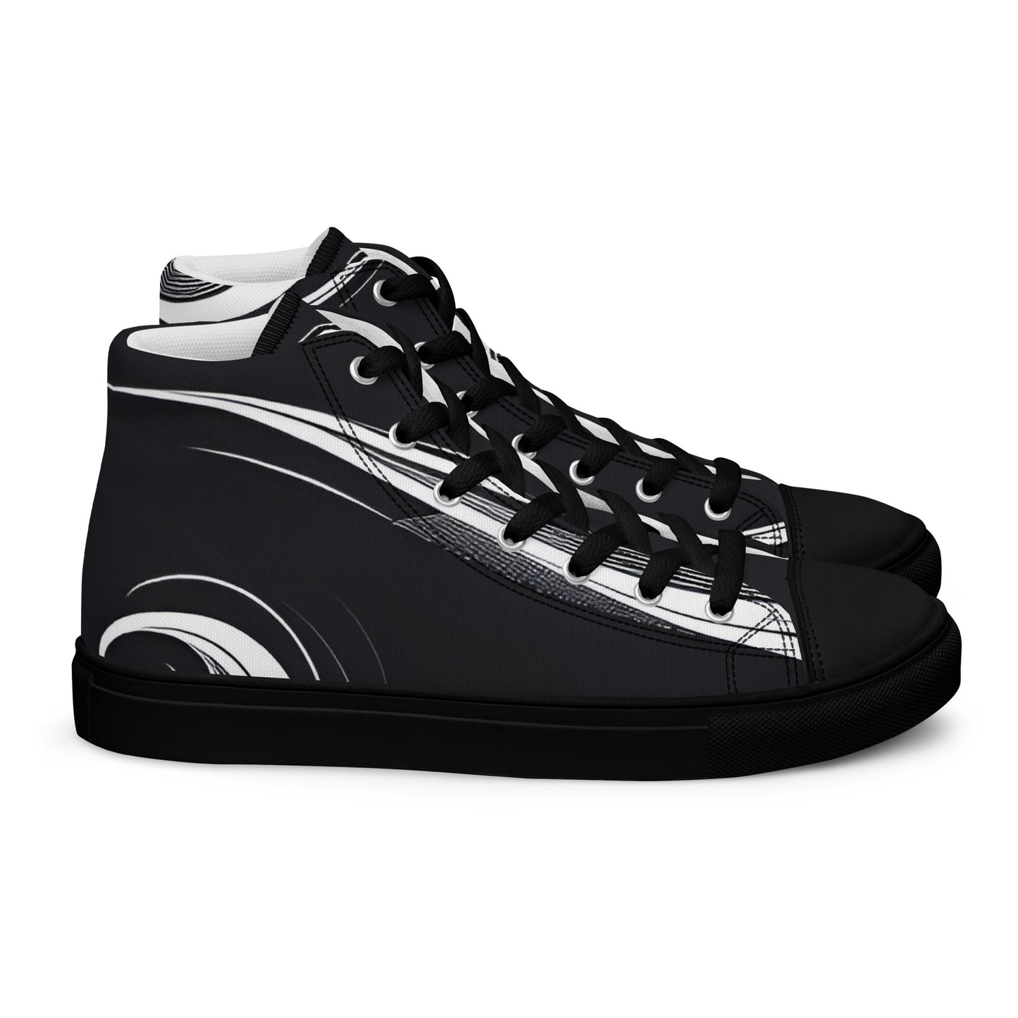 Men’s high top canvas shoes