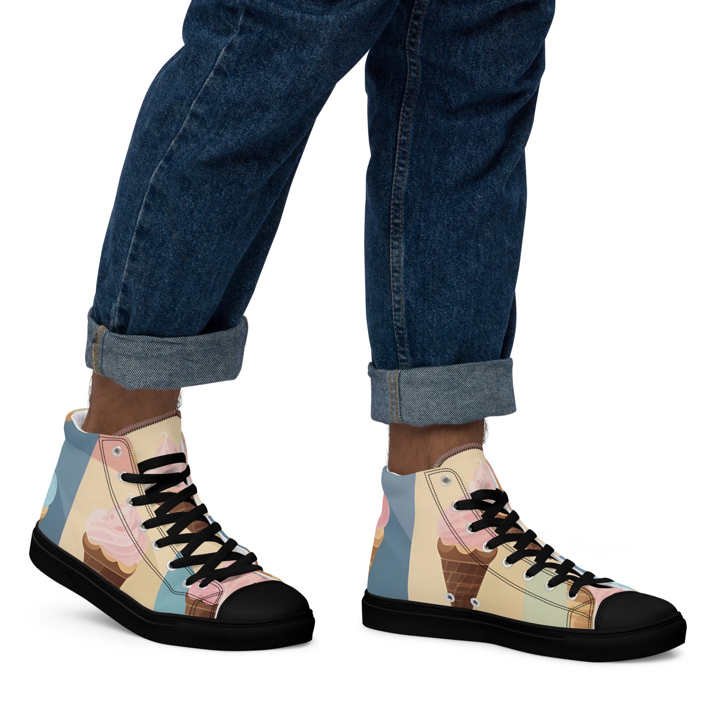 Men’s high top canvas shoes