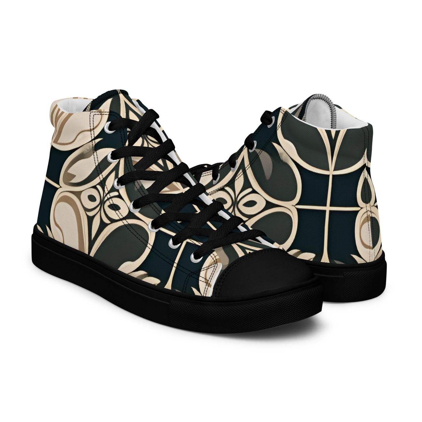 Men’s high top canvas shoes