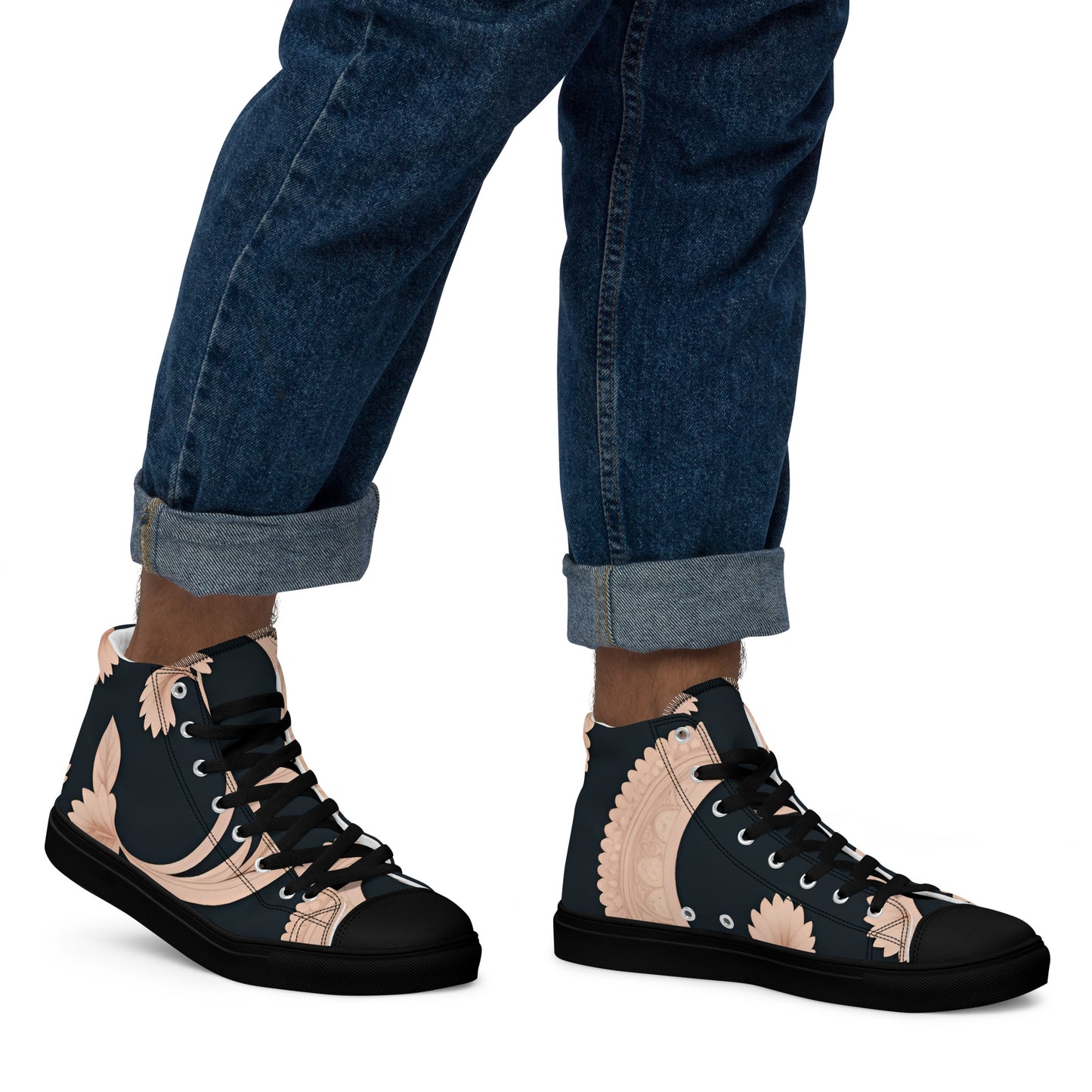 Men’s high top canvas shoes