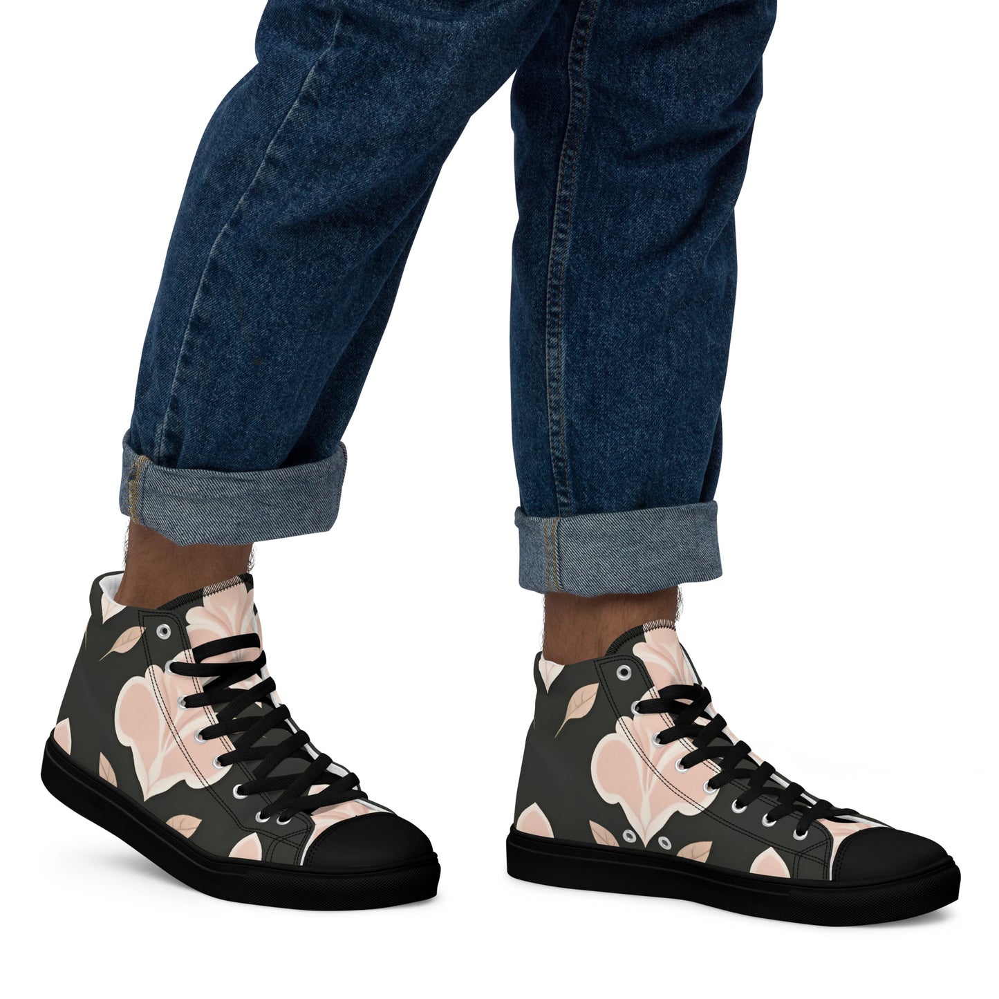 Men’s high top canvas shoes