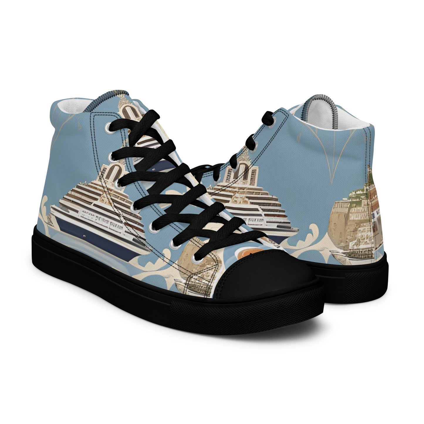 Men’s high top canvas shoes