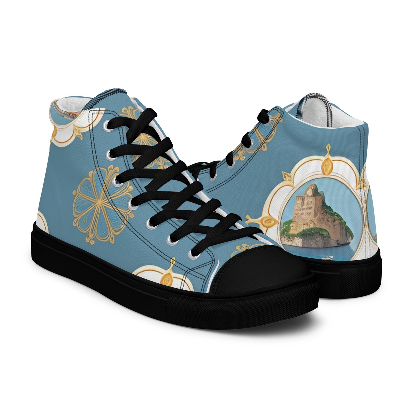 Men’s high top canvas shoes